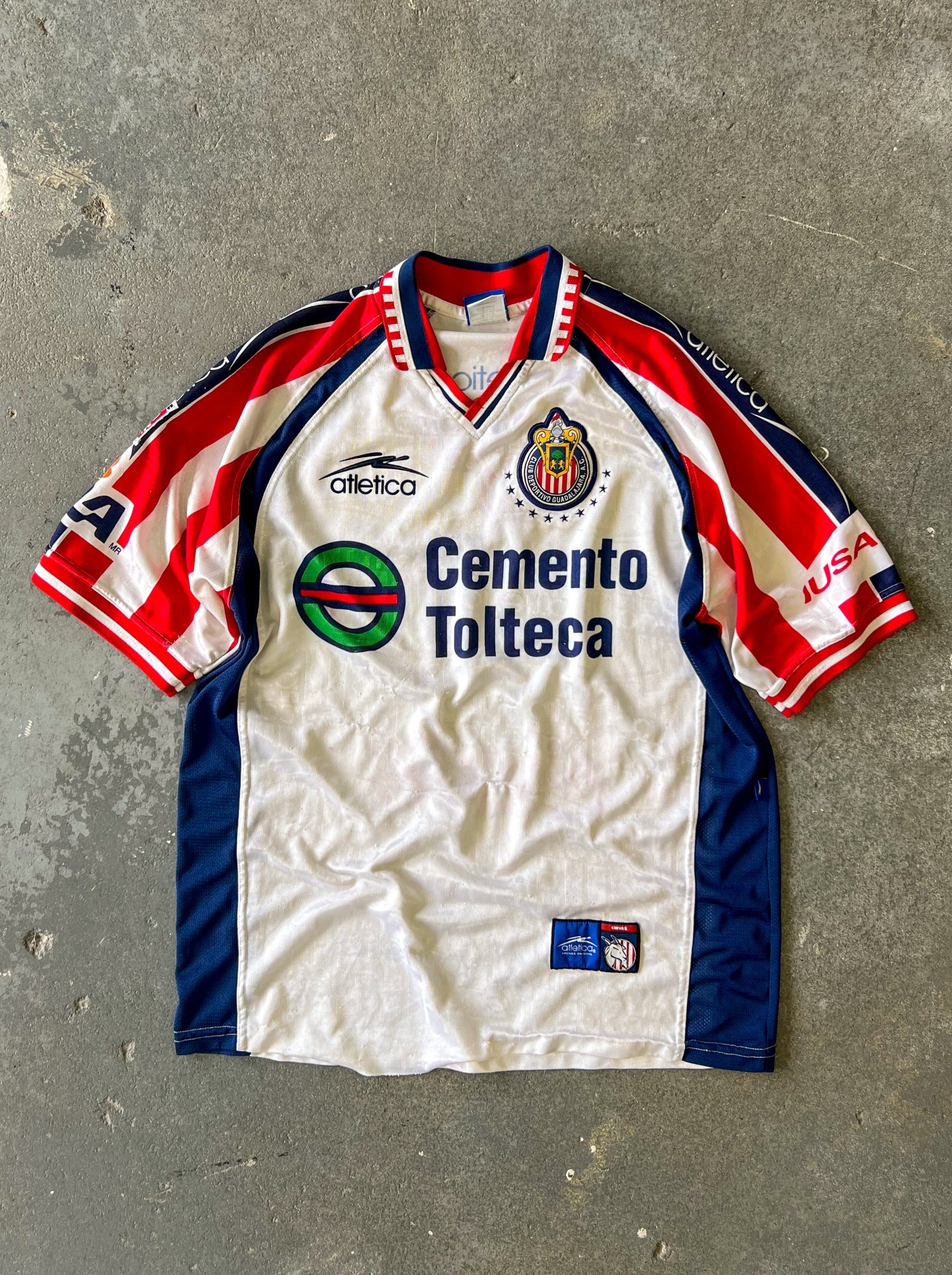 1999-2000 Guadalajara A.C away kit soccer jersey - Sz L