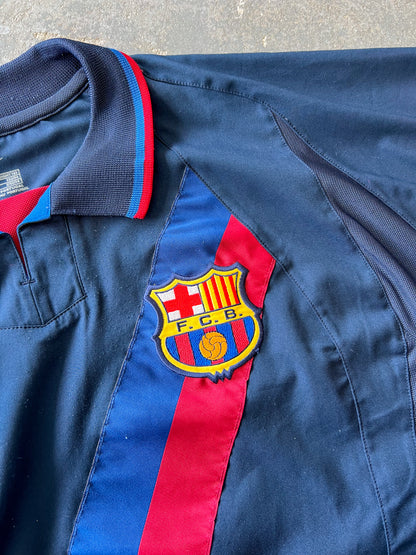 Vintage Fc Barcelona soccer jersey 2002-2004 Away- Sz L