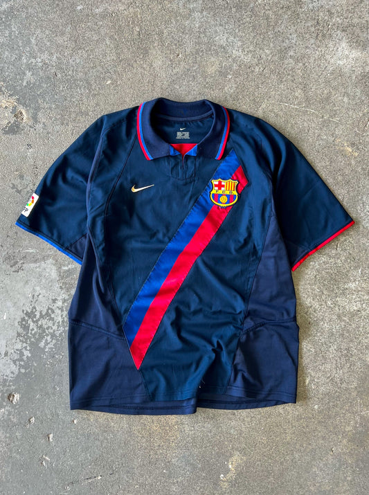 Vintage Fc Barcelona soccer jersey 2002-2004 Away- Sz L