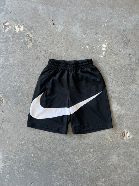 Nike Dri-fit Swoosh Black Mesh Short - Sz S