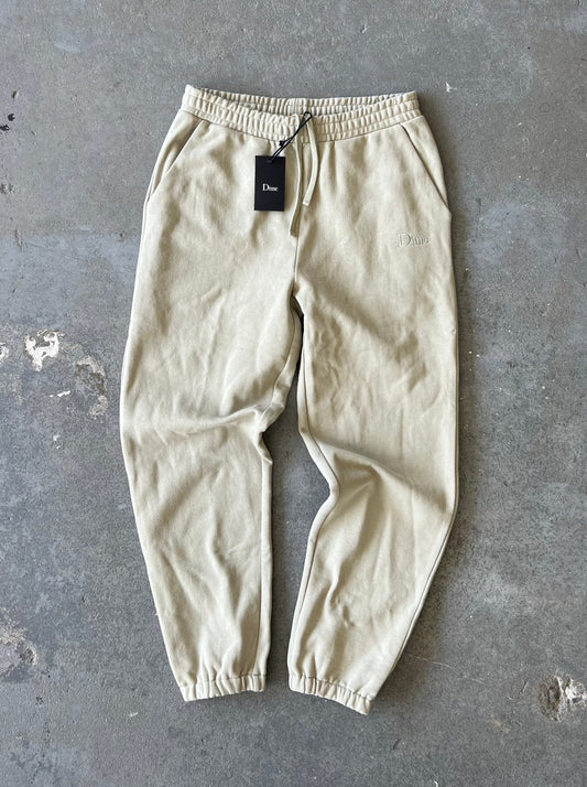 Dime logo Beige Sweatpants - Sz M