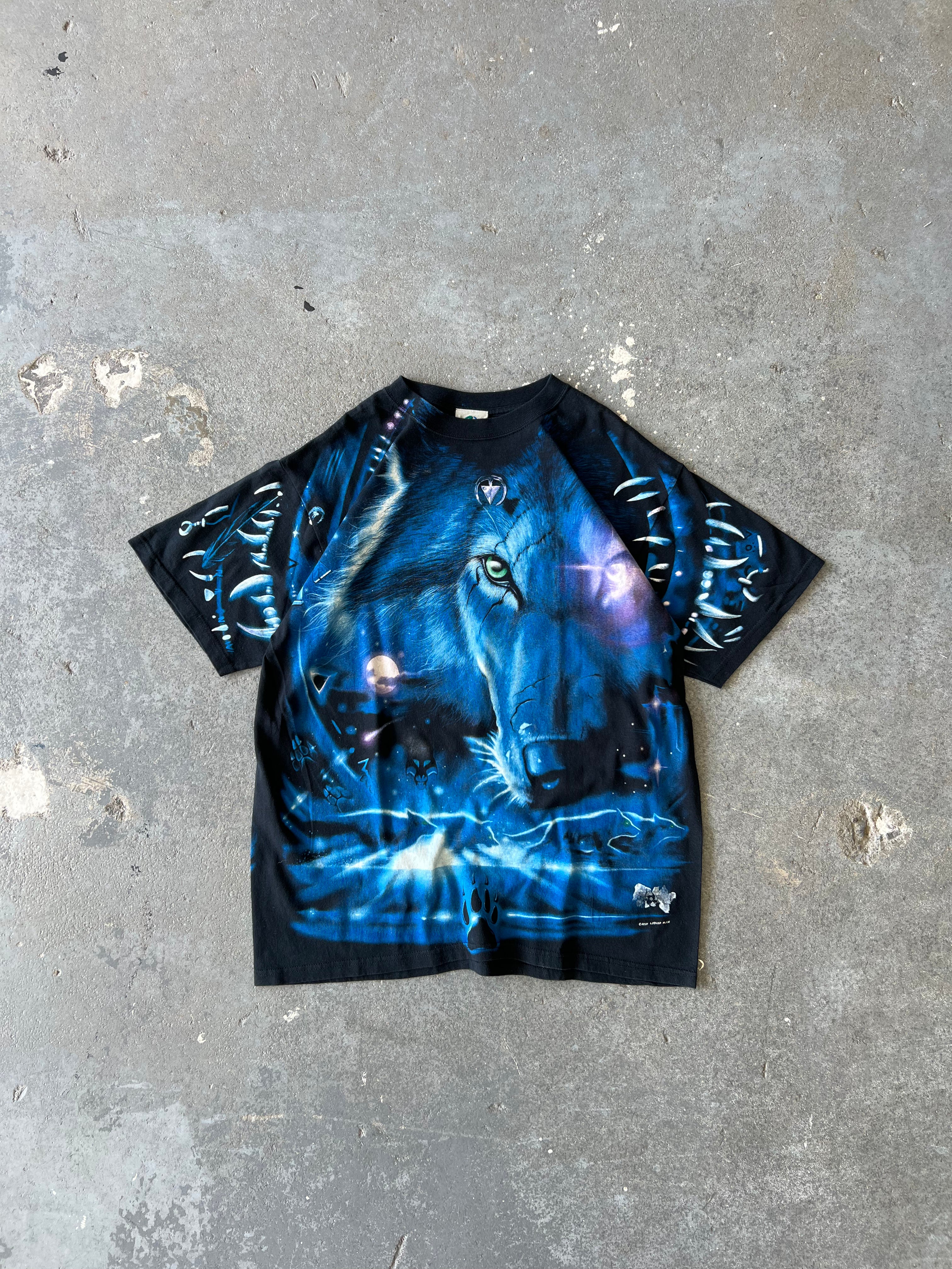 2001 Liquid Blue Wolf tee - Sz L