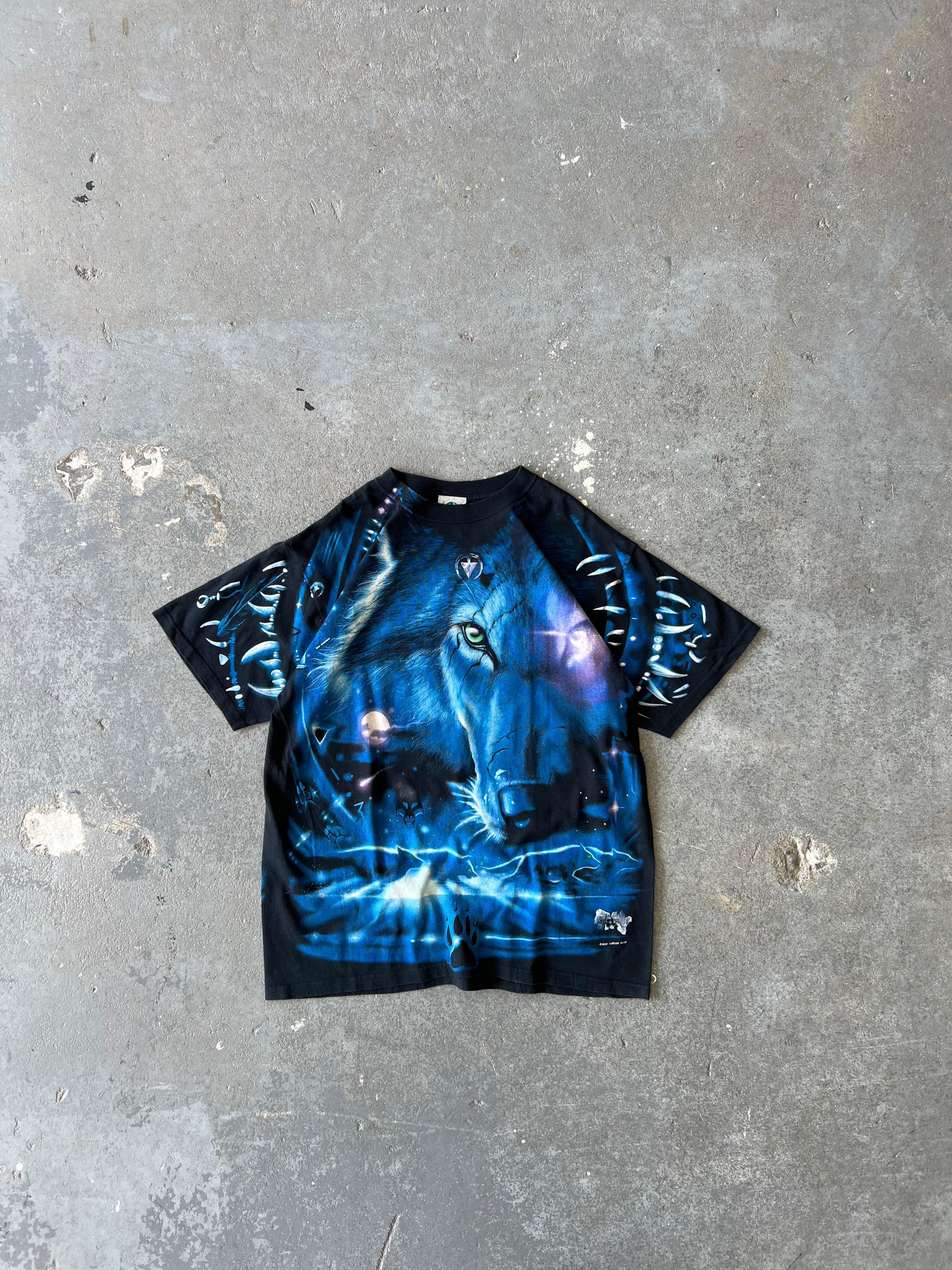 2001 Liquid Blue Wolf tee - Sz L