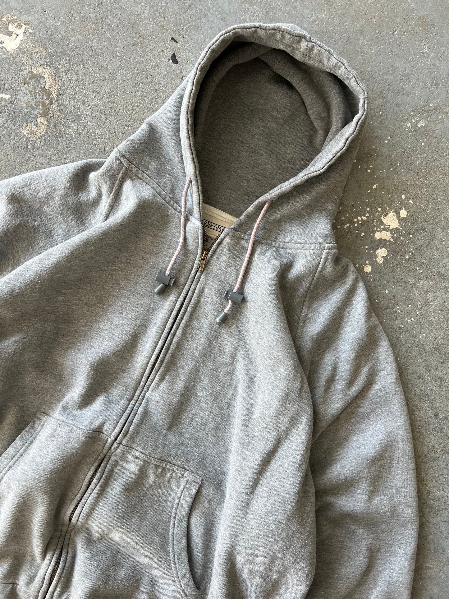 LakenTrail Grey Thermal Zip-up Hoodie- Sz XXXL