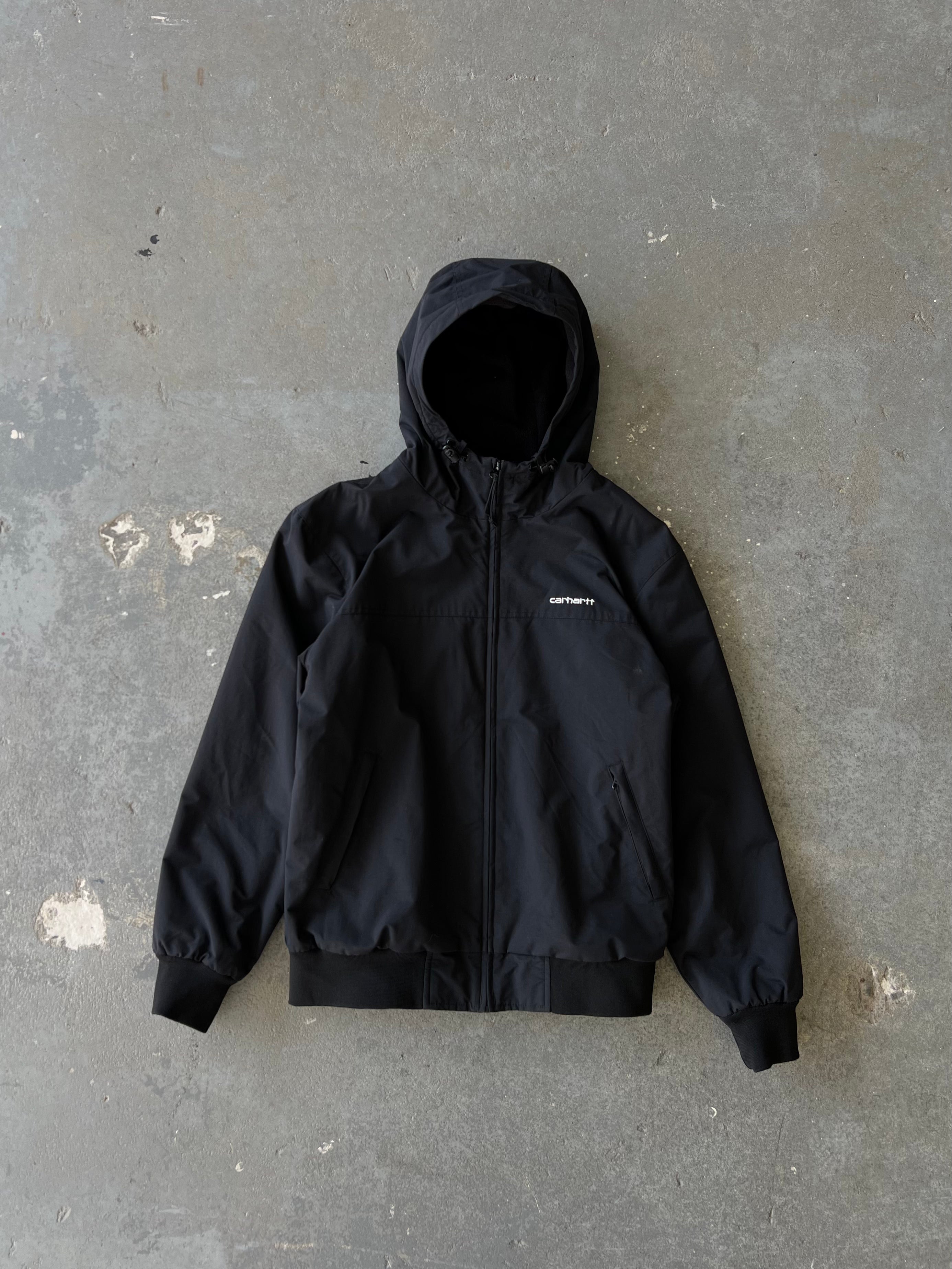 Carhartt WIP Black hooded bomber jacket - SZ M