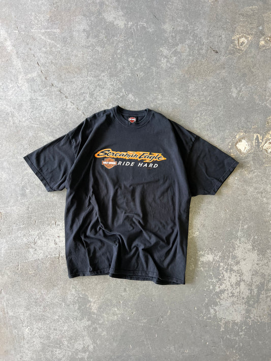 Y2K Harley Davidson Seacoast Black tee - Sz 3XL