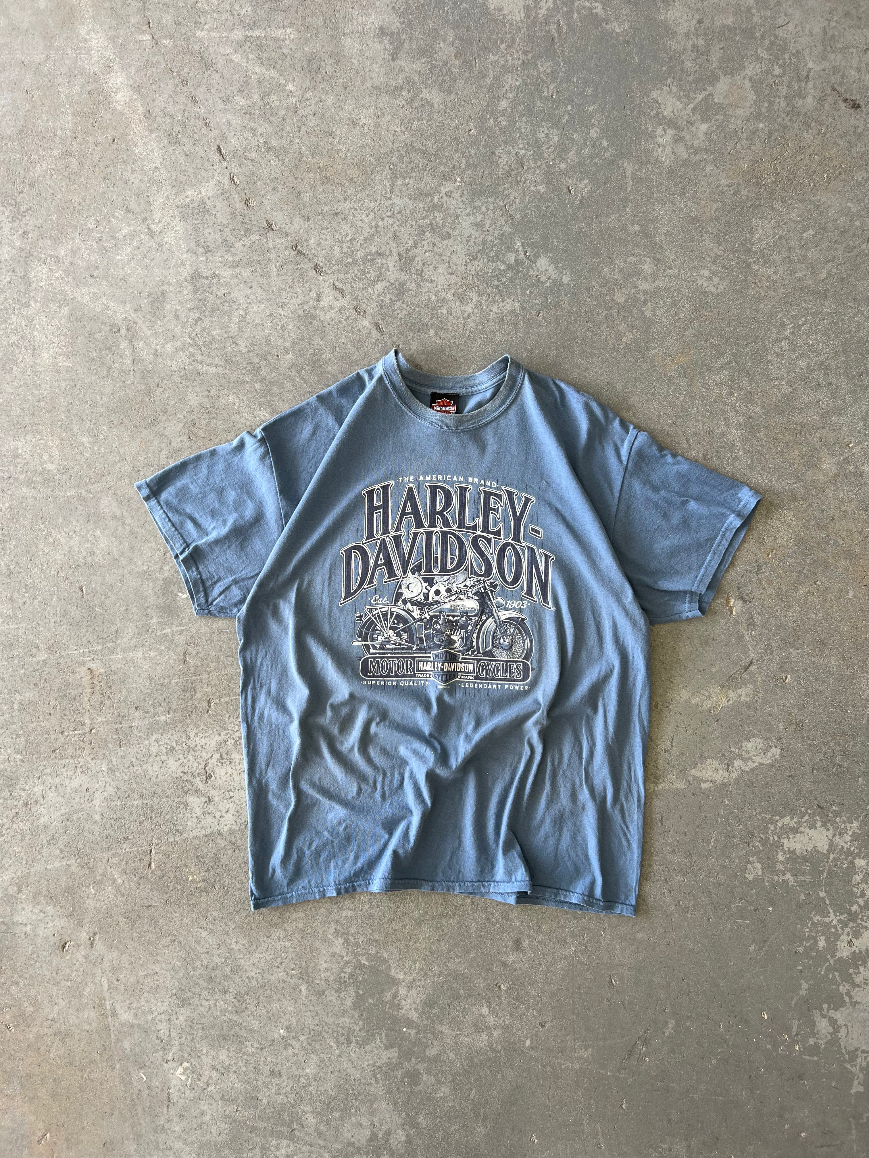 Harley Davidson Boutin Light blue tee - Sz XL