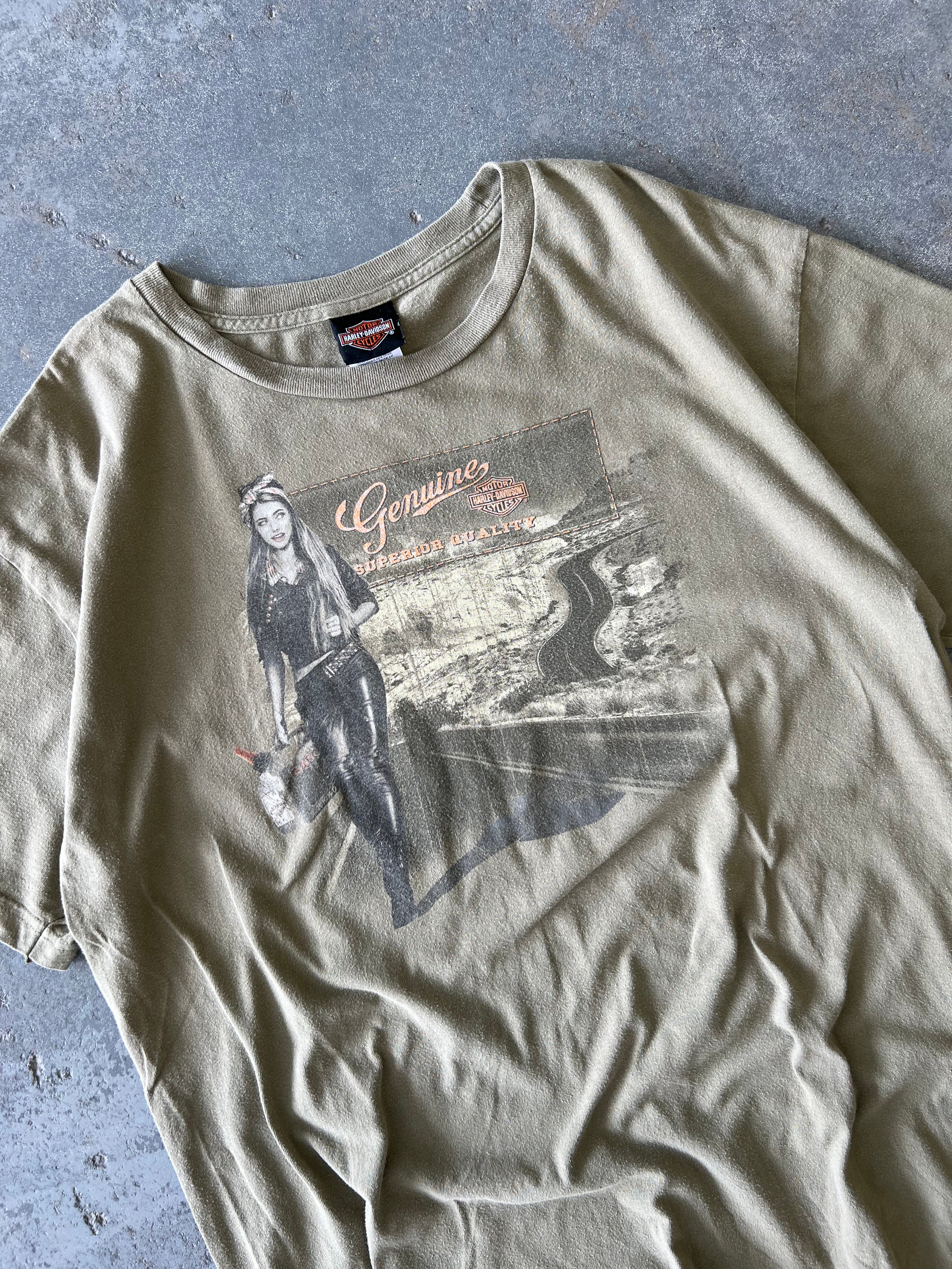 Harley Davidson Orlando khaki tee - Sz XL