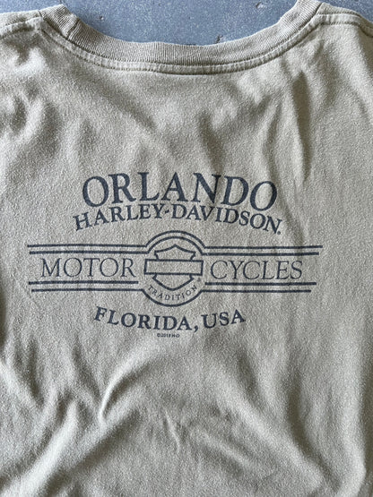 Harley Davidson Orlando khaki tee - Sz XL