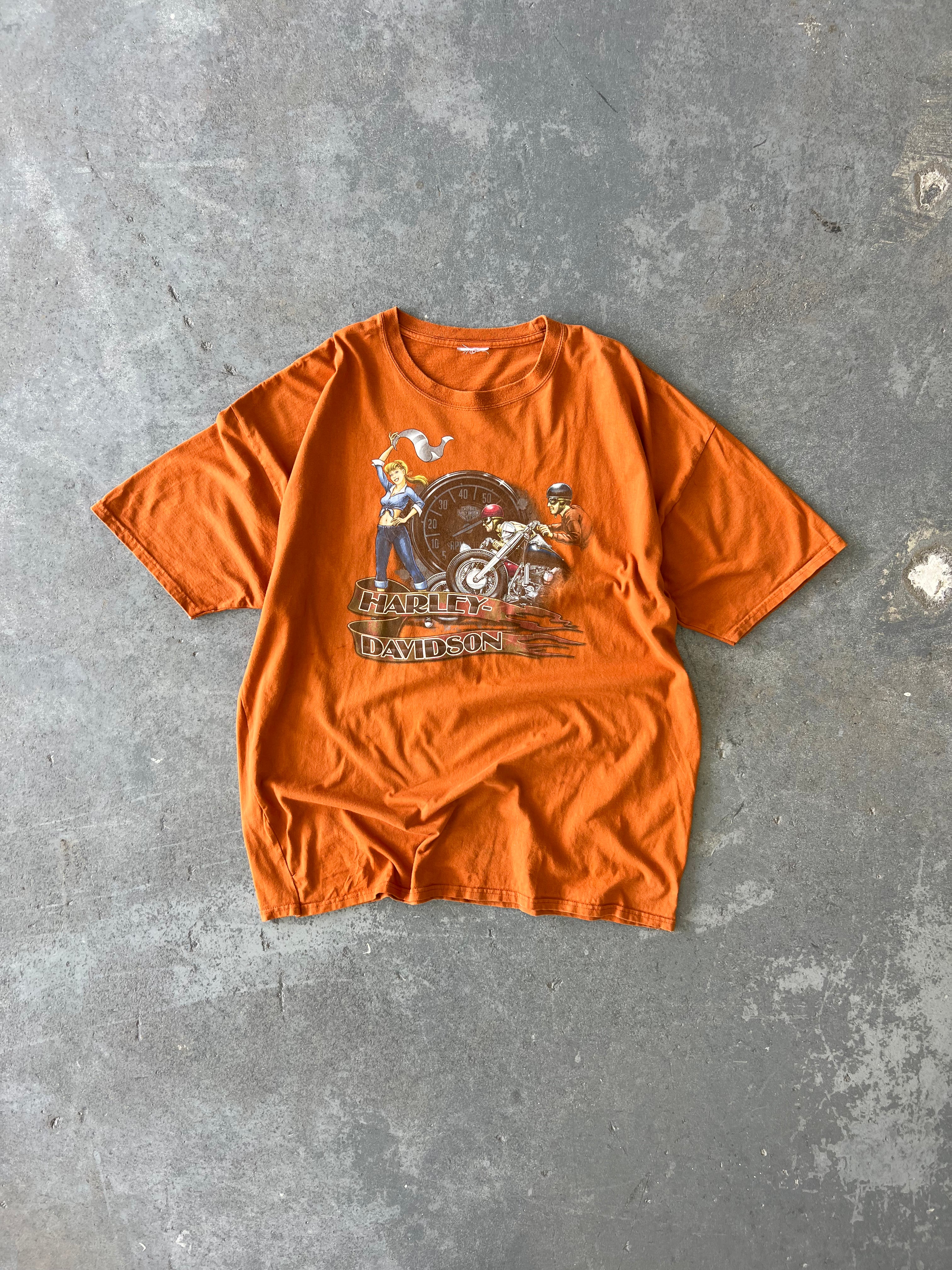 Harley Davidson Orlando Orange tee - Sz 2XL