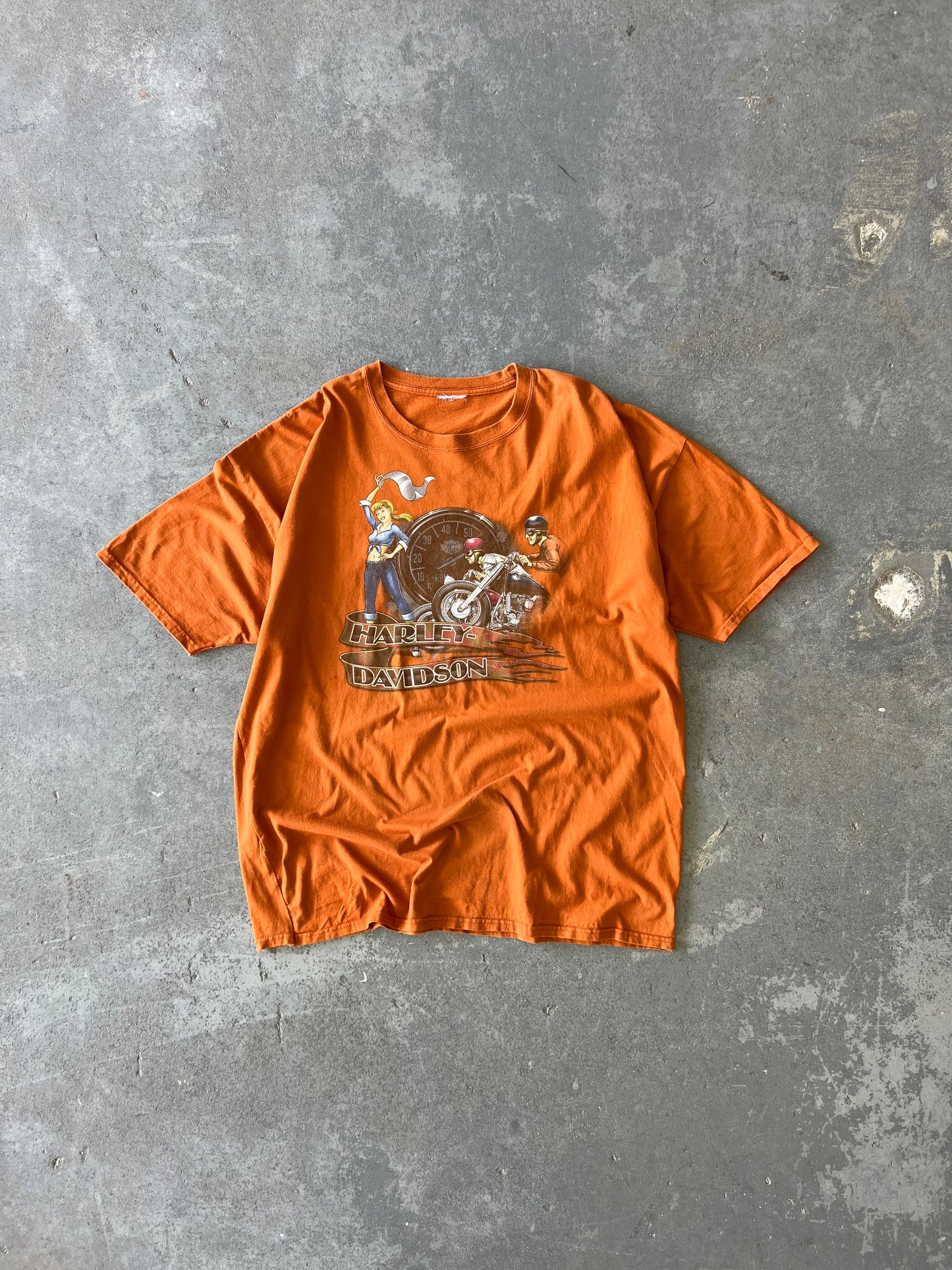 Harley Davidson Orlando Orange tee - Sz 2XL