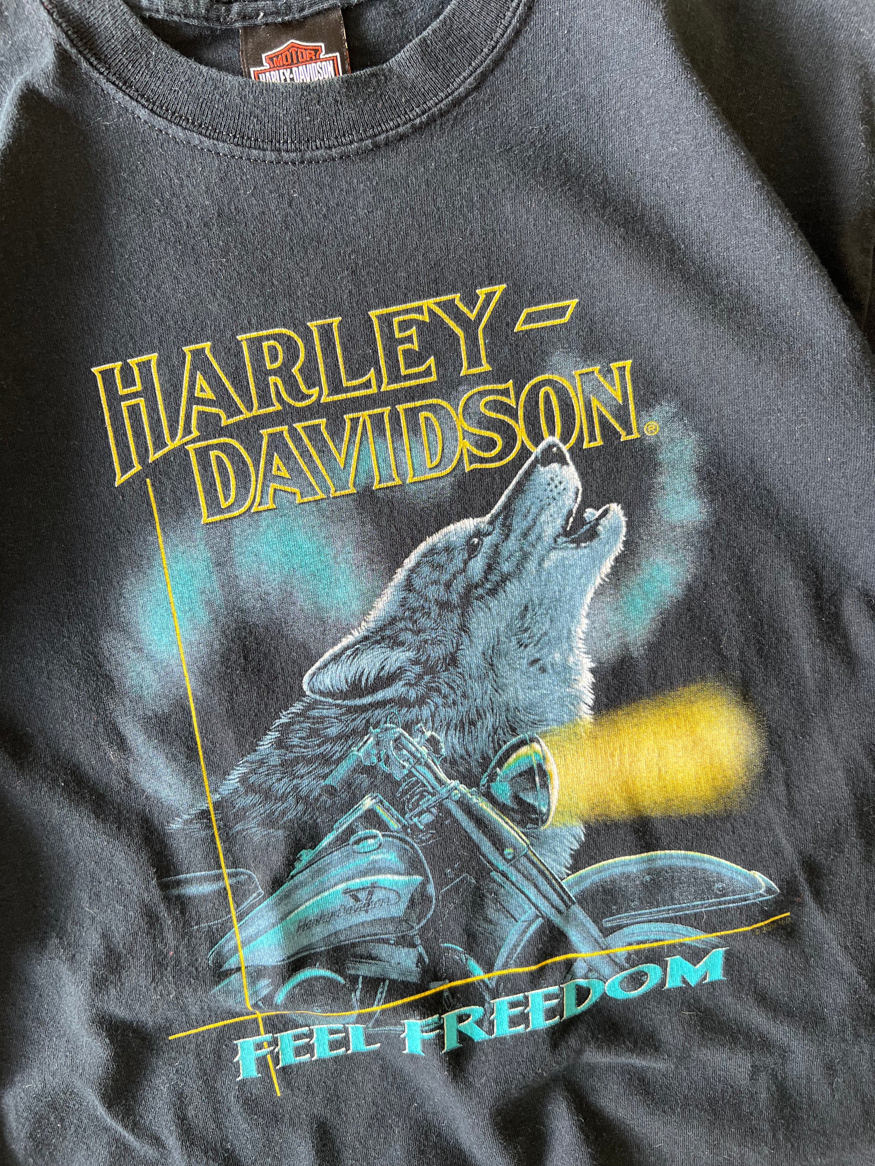 Harley Davidson Feel freedom Black tee - Sz M