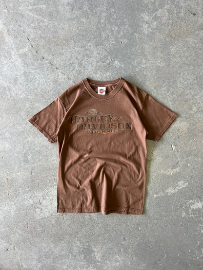 Harley davidson Bumpus Collierville brown tee - Sz M