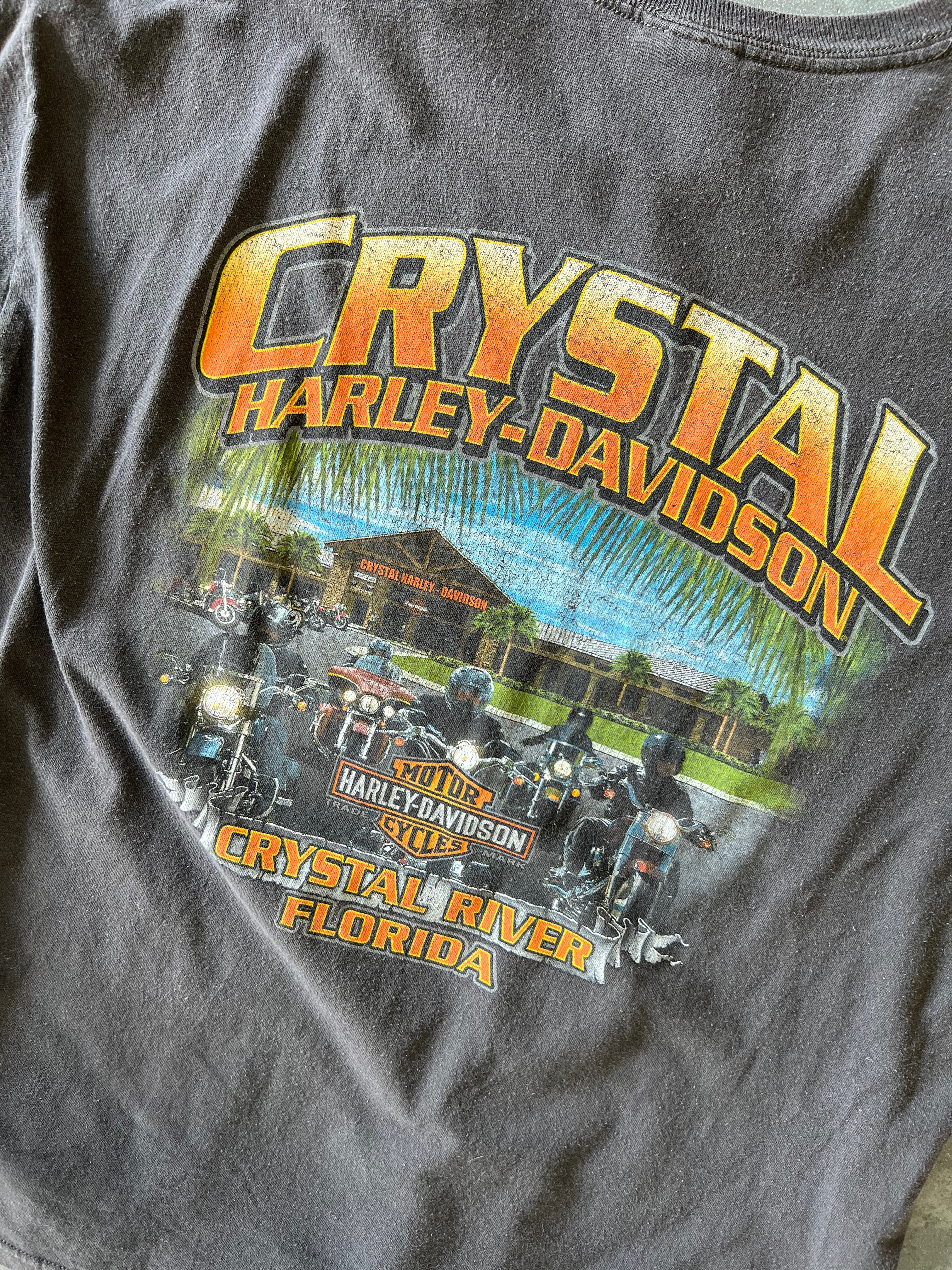 Harley Davidson Crystal River Black tee - Sz L