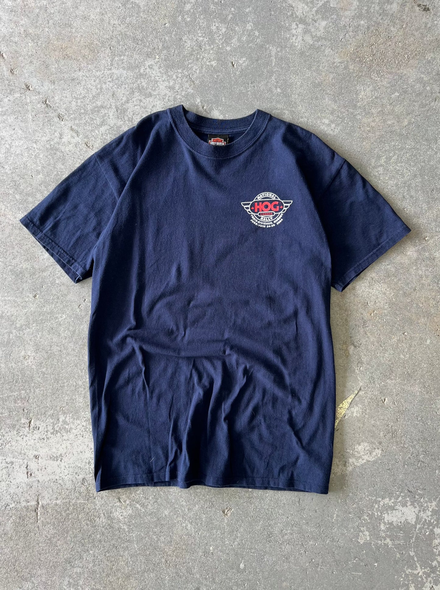 Y2K National HOG Rally Trois-Rivières navy tee - Sz M