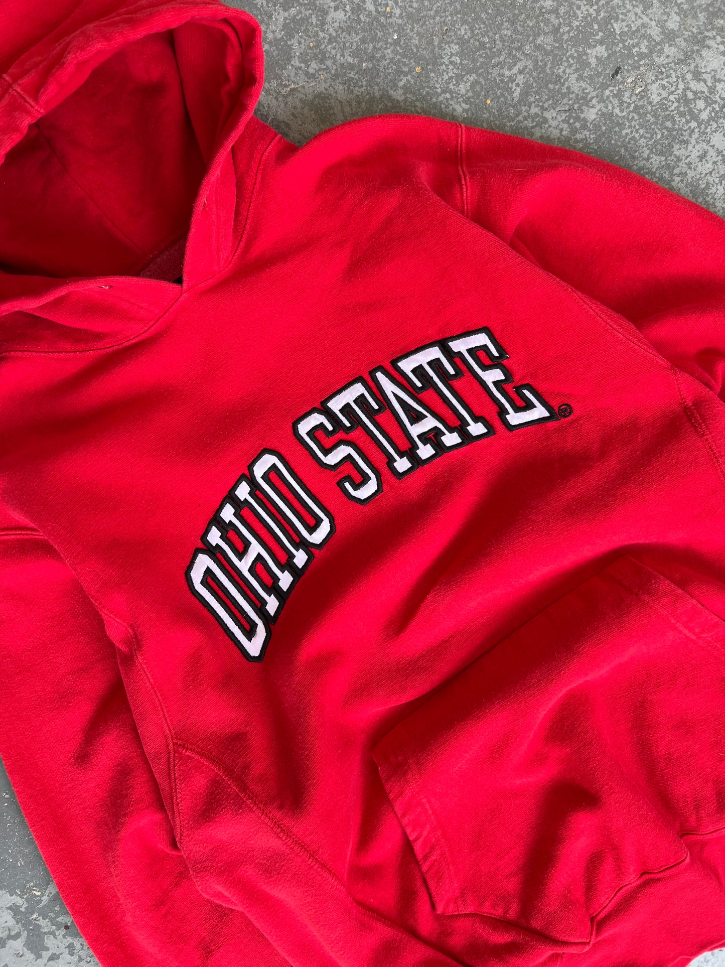 90s Ohio State Red hoodie - Sz S