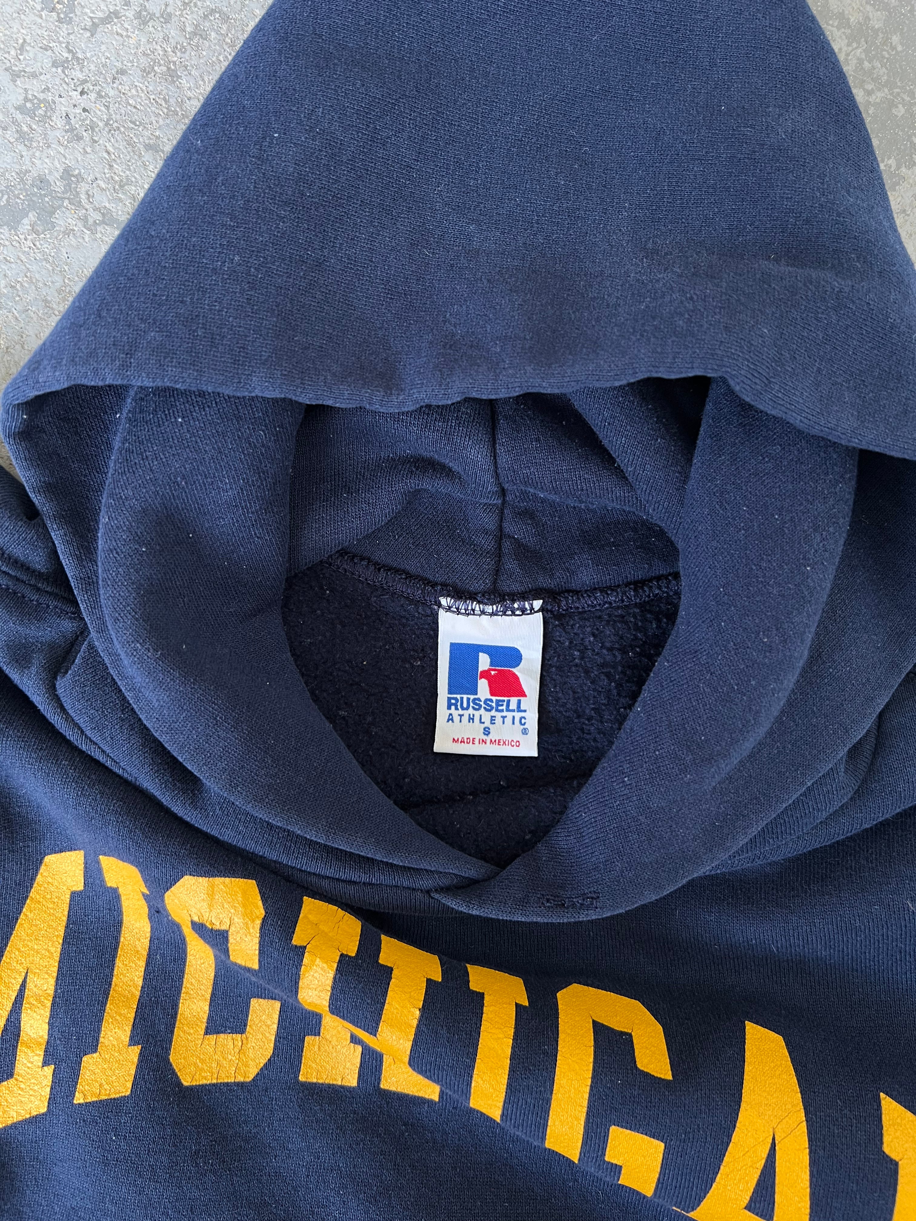 Y2K Michigan Navy Hoodie -Sz S