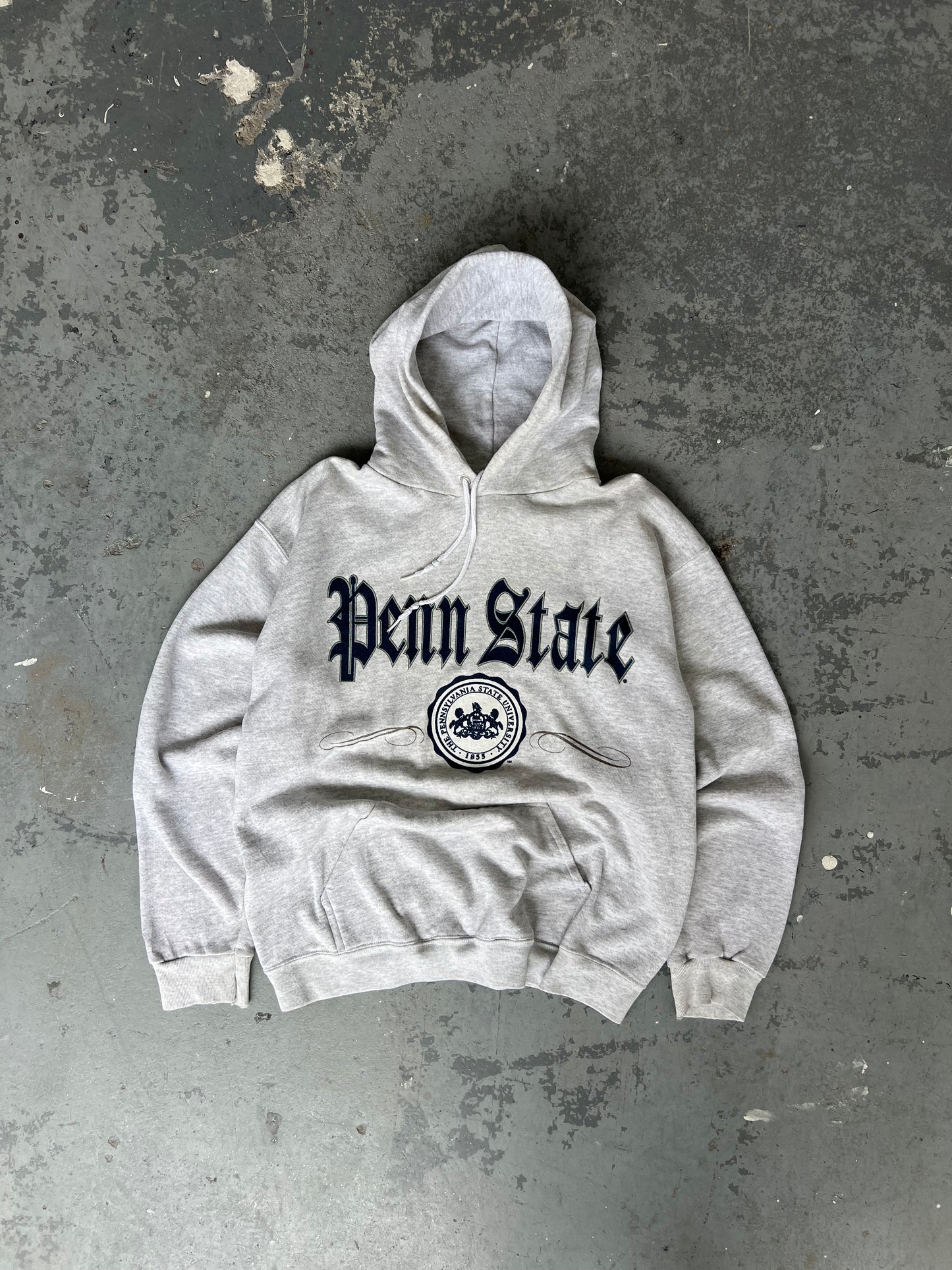 90s Penn State University grey Hoodie - Sz L