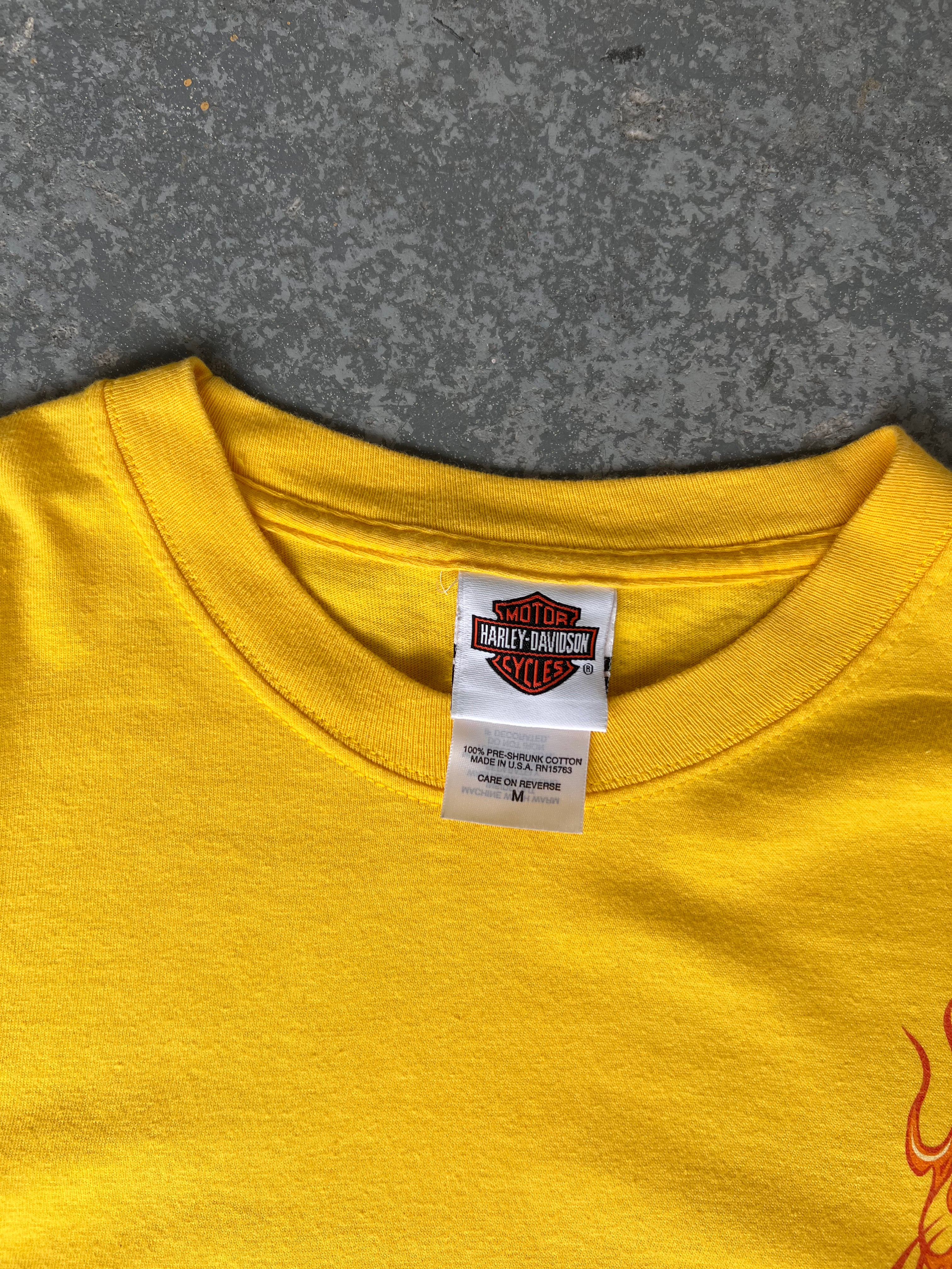 Harley Davidson Donahue Yellow LongSleeve - Sz M