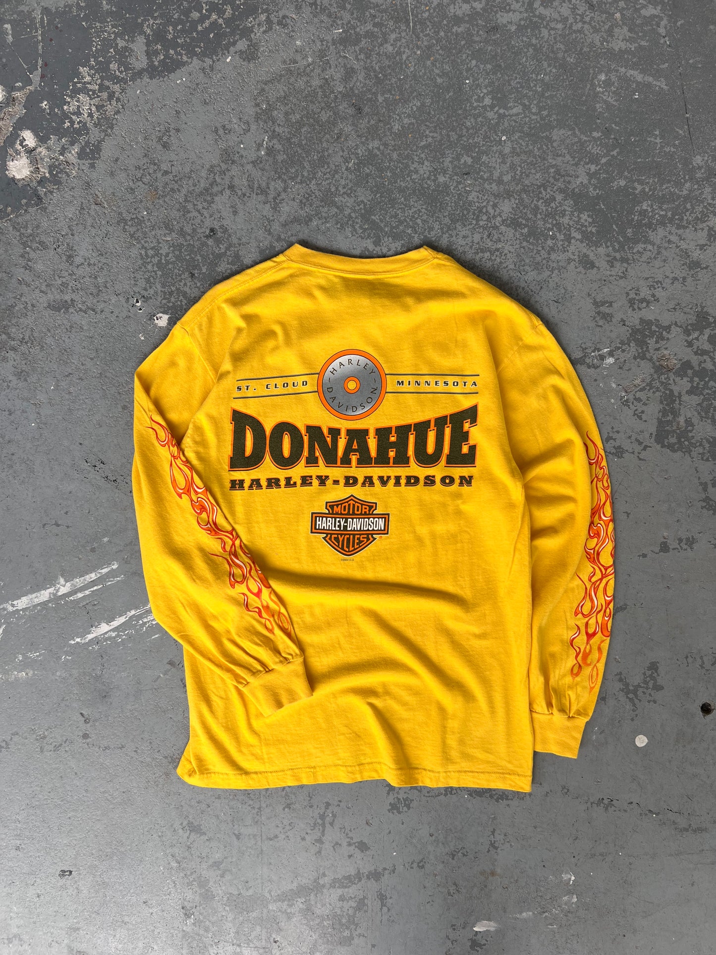 Harley Davidson Donahue Yellow LongSleeve - Sz M