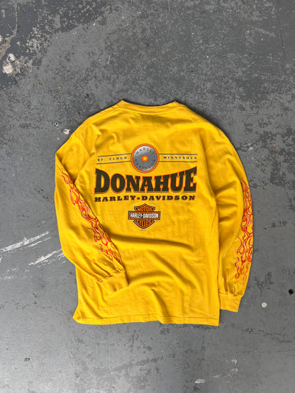 Harley Davidson Donahue Yellow LongSleeve - Sz M