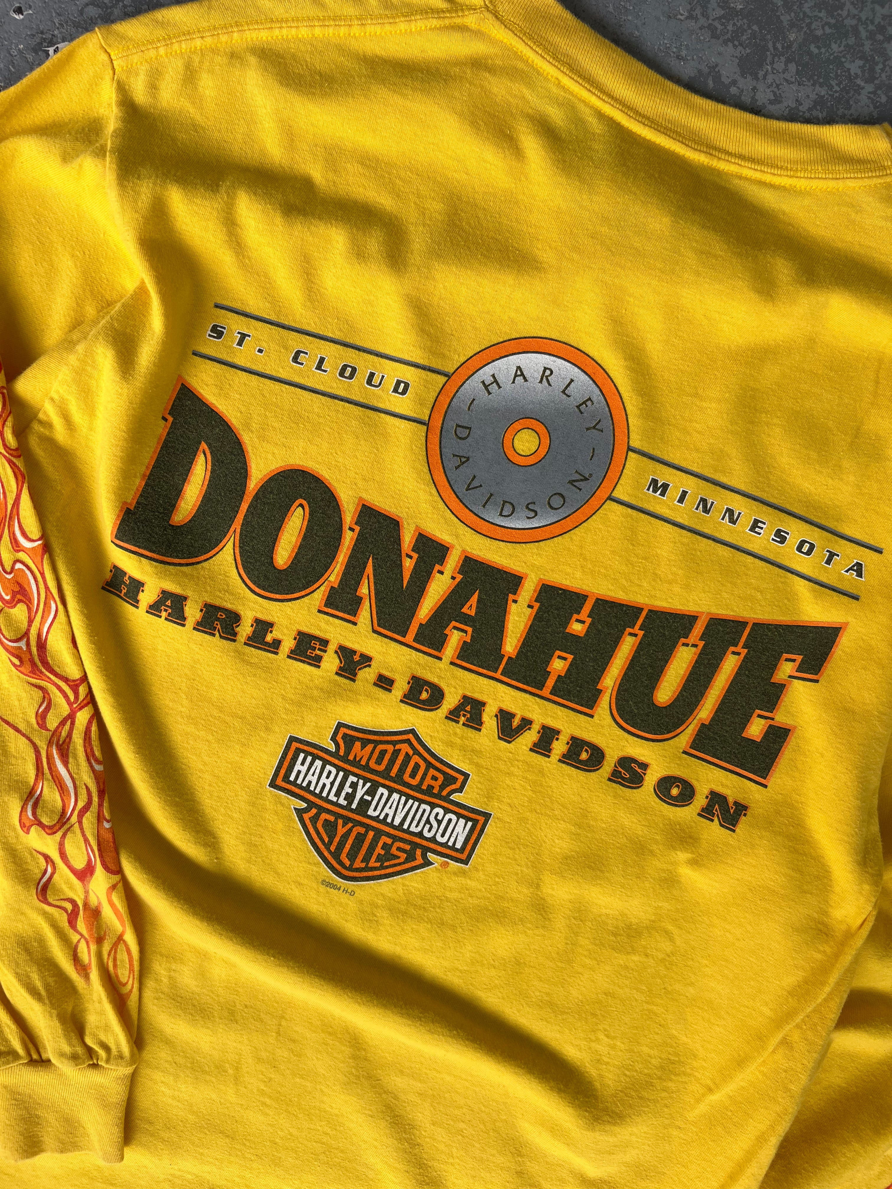 Harley Davidson Donahue Yellow LongSleeve - Sz M