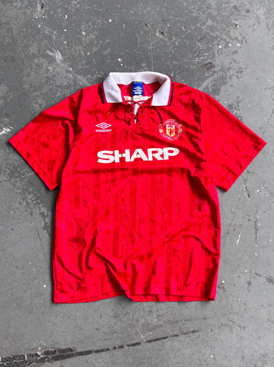 92-94 Manchester United home soccer jersey - Sz XL