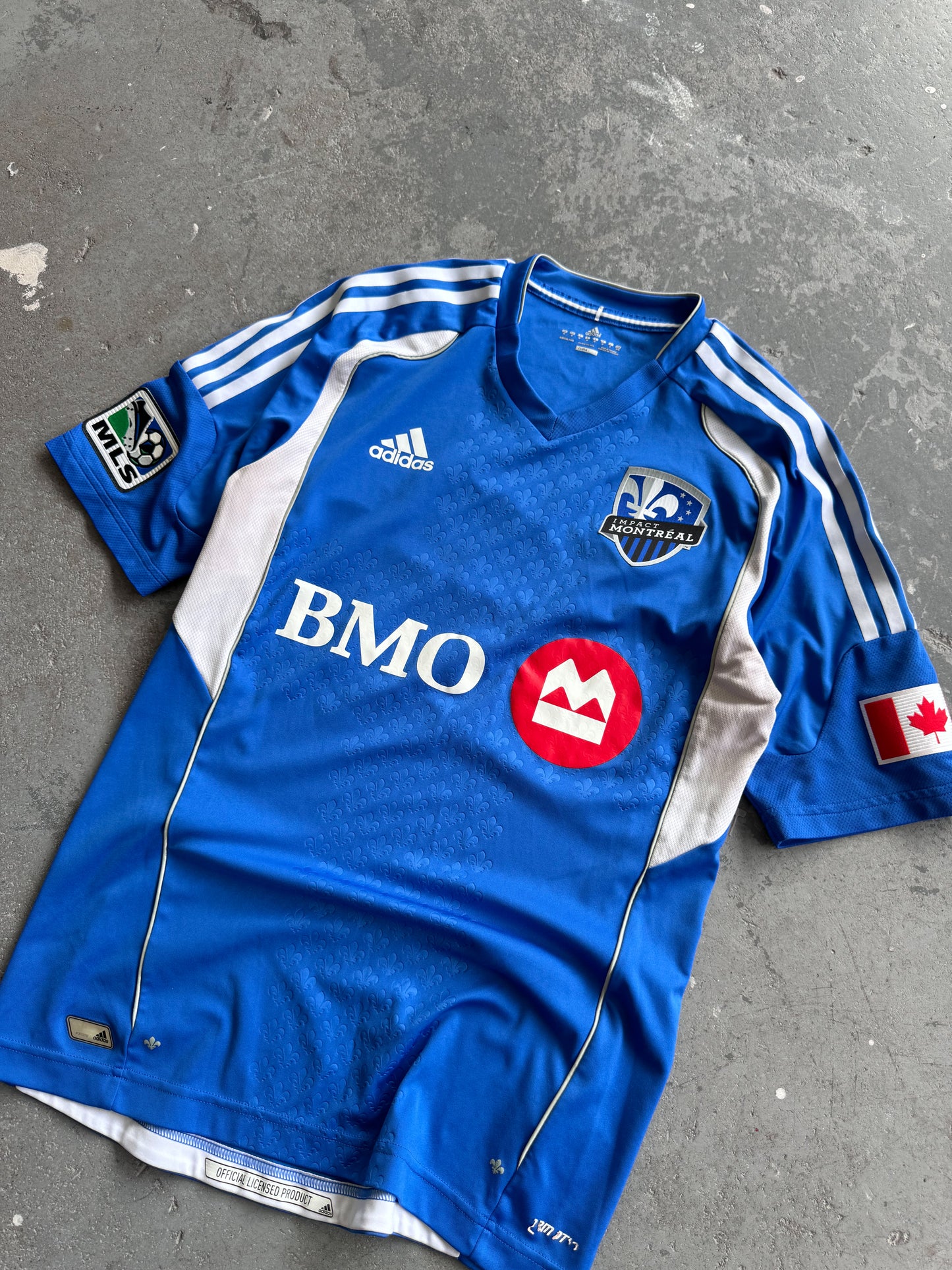 2012 Adidas impact de montreal blue soccer jersey - Sz M