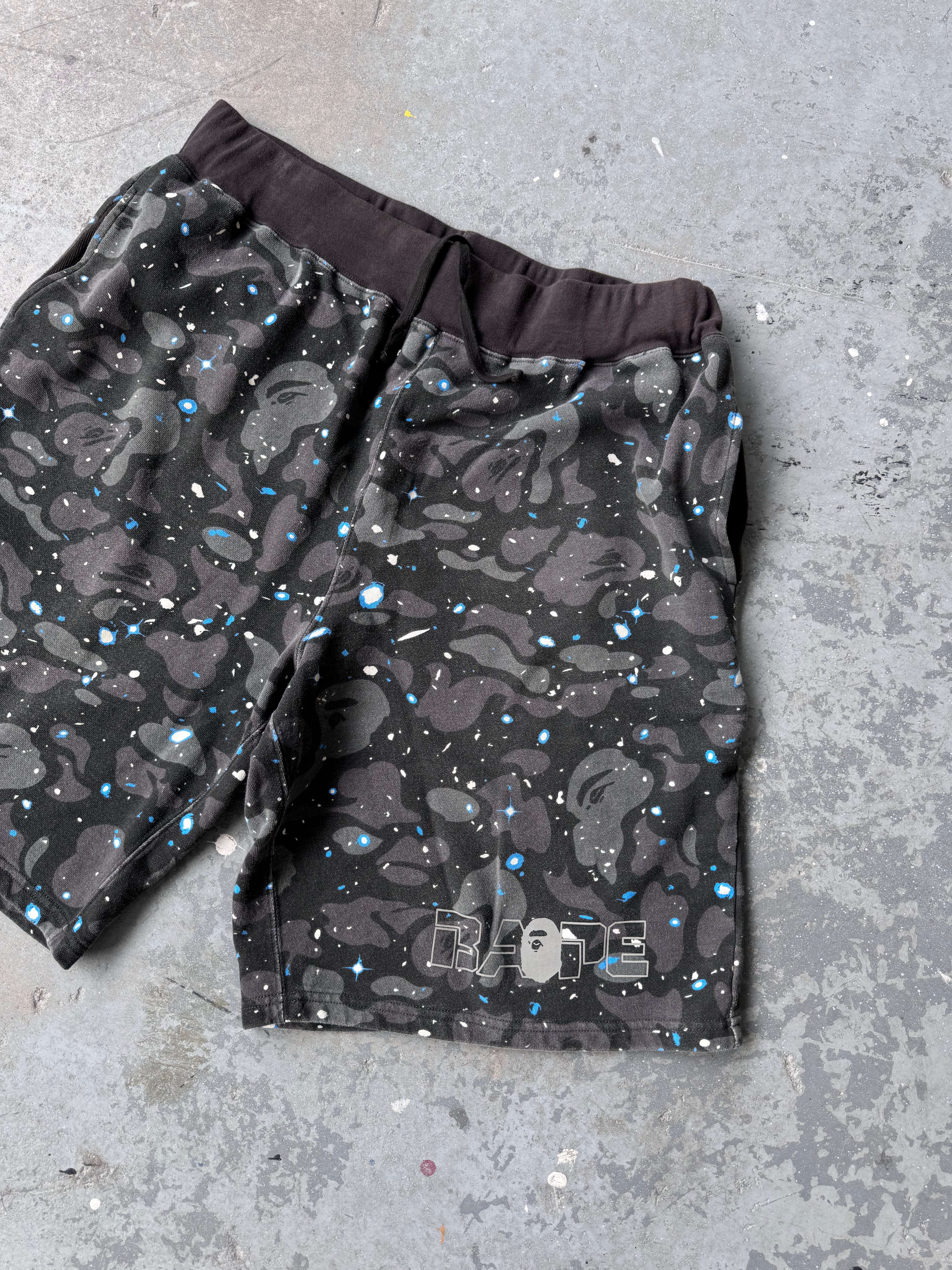 Bape Space camo GID Sweat-short - Sz XXL