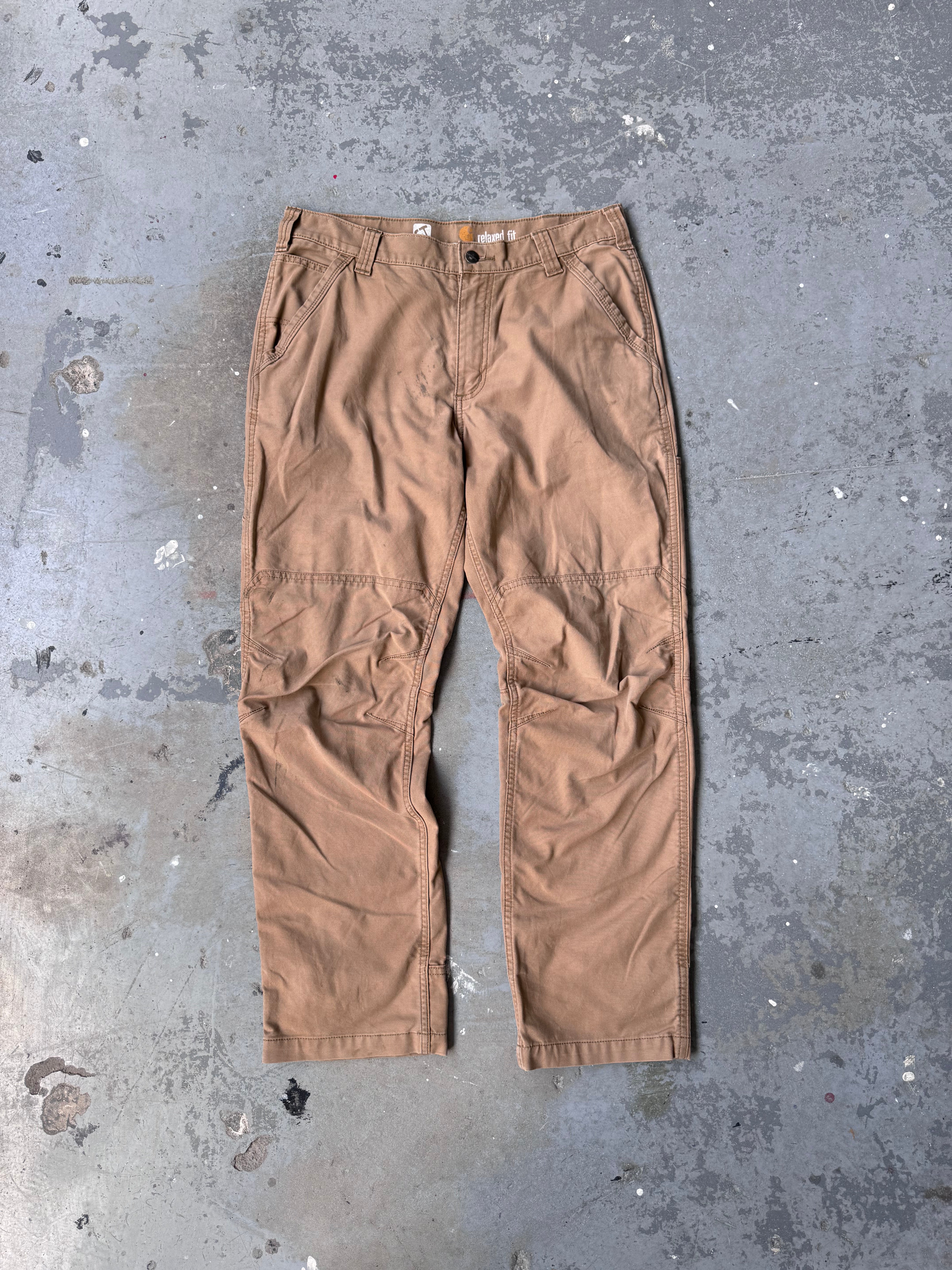 Carhartt relaxed fit light workpants Sz 34x32 stained*