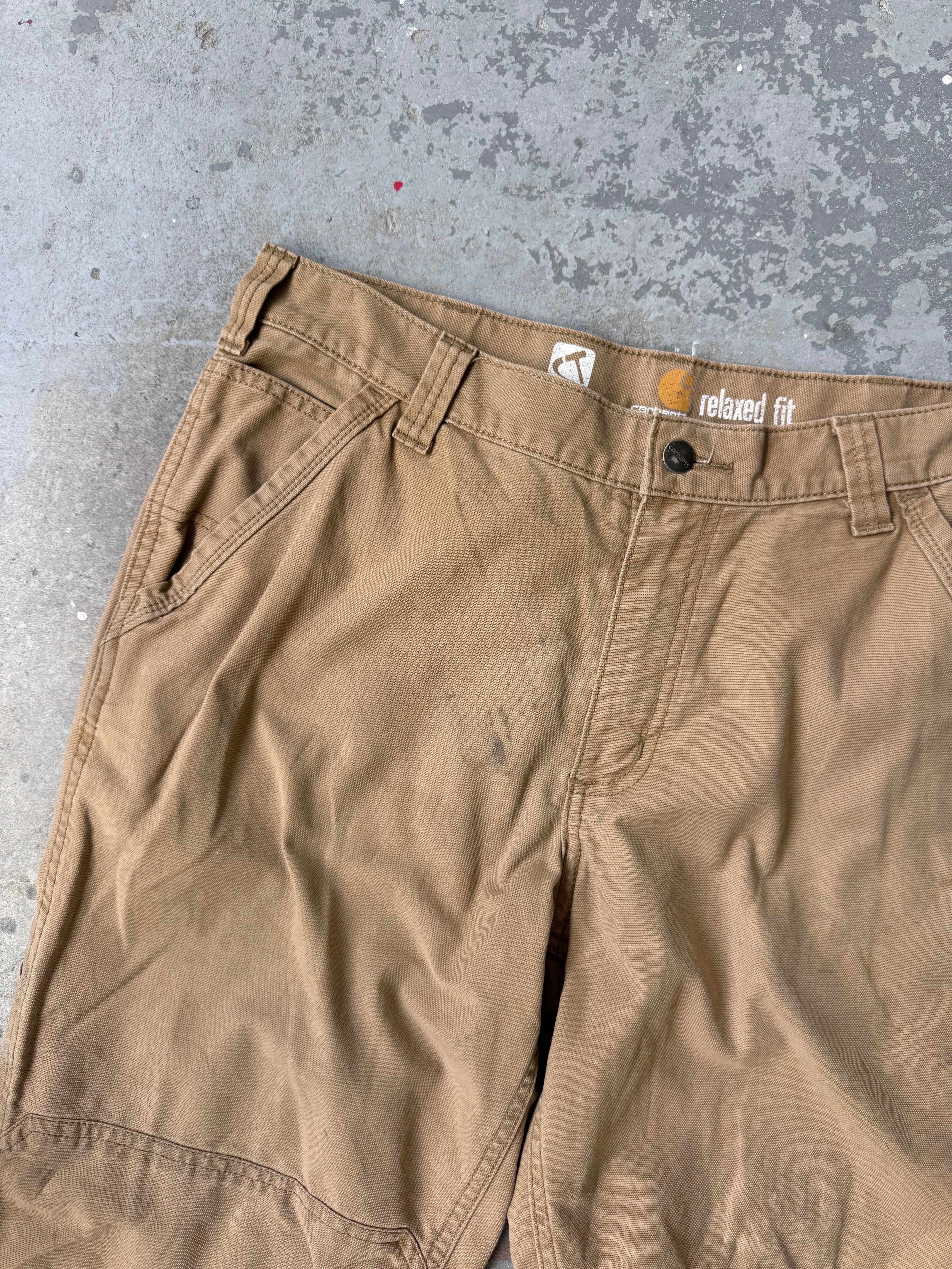 Carhartt relaxed fit light workpants Sz 34x32 stained*