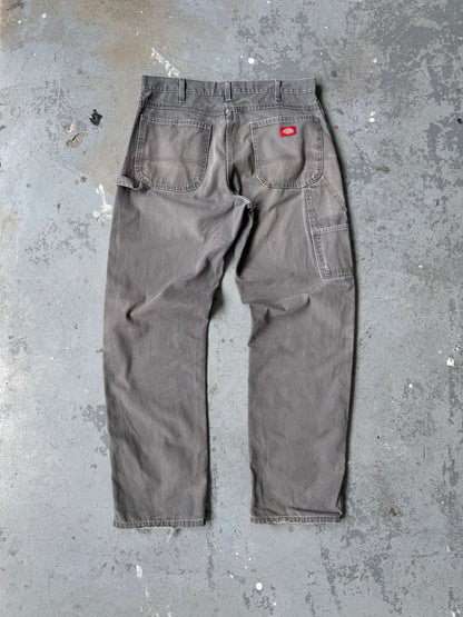 Dickies workpants faded light grey Sz 34x34 stained* distressed*