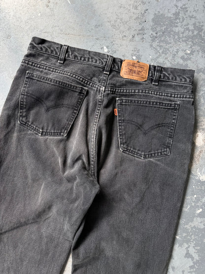 Levis orange tab black faded jeans - Sz 36x32