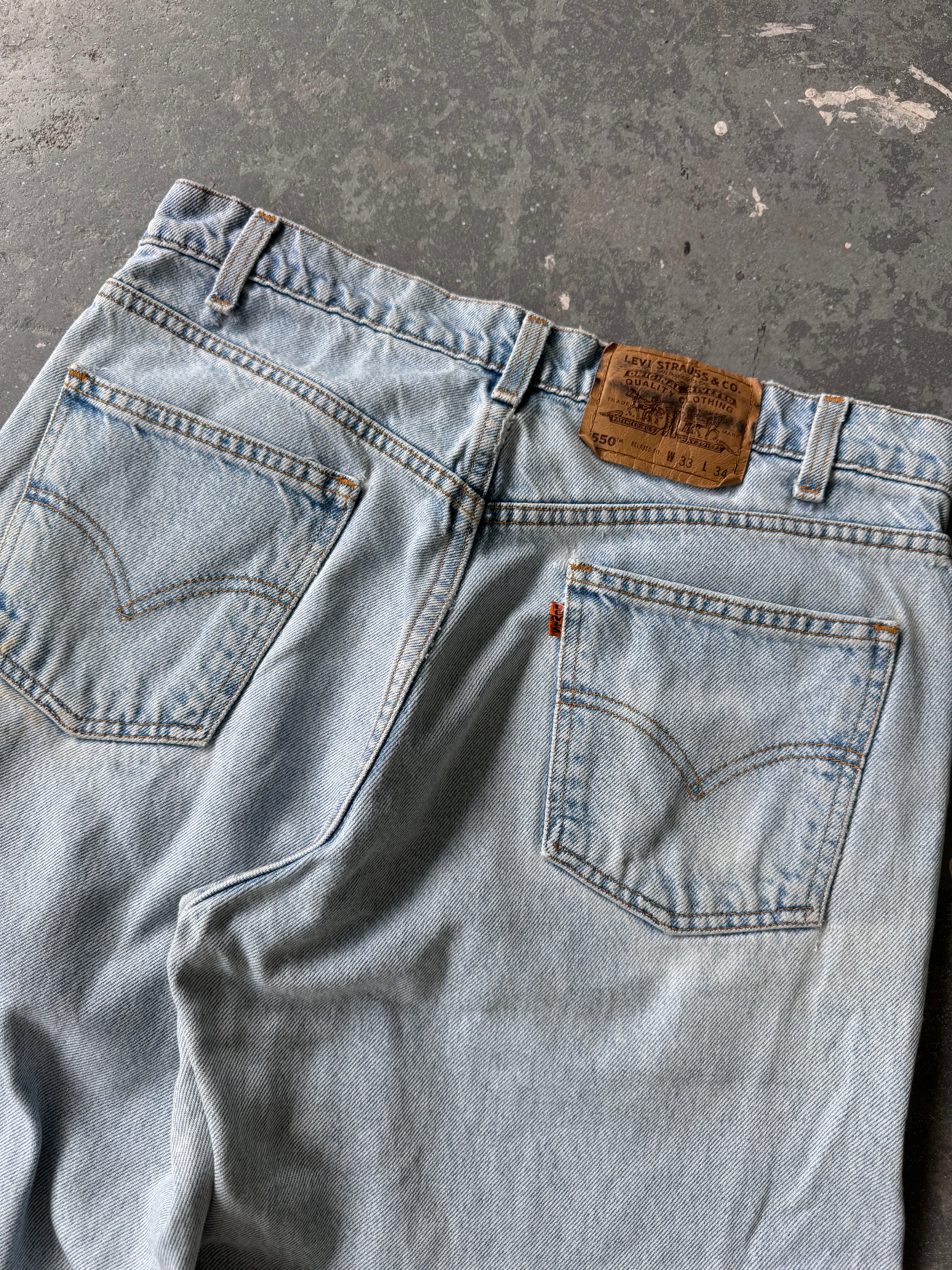 Levis 550 Orange Tab jeans - Sz 33x34