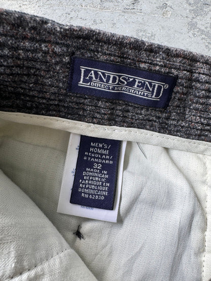 Lands'end corduroy dark blended grey Sz 32