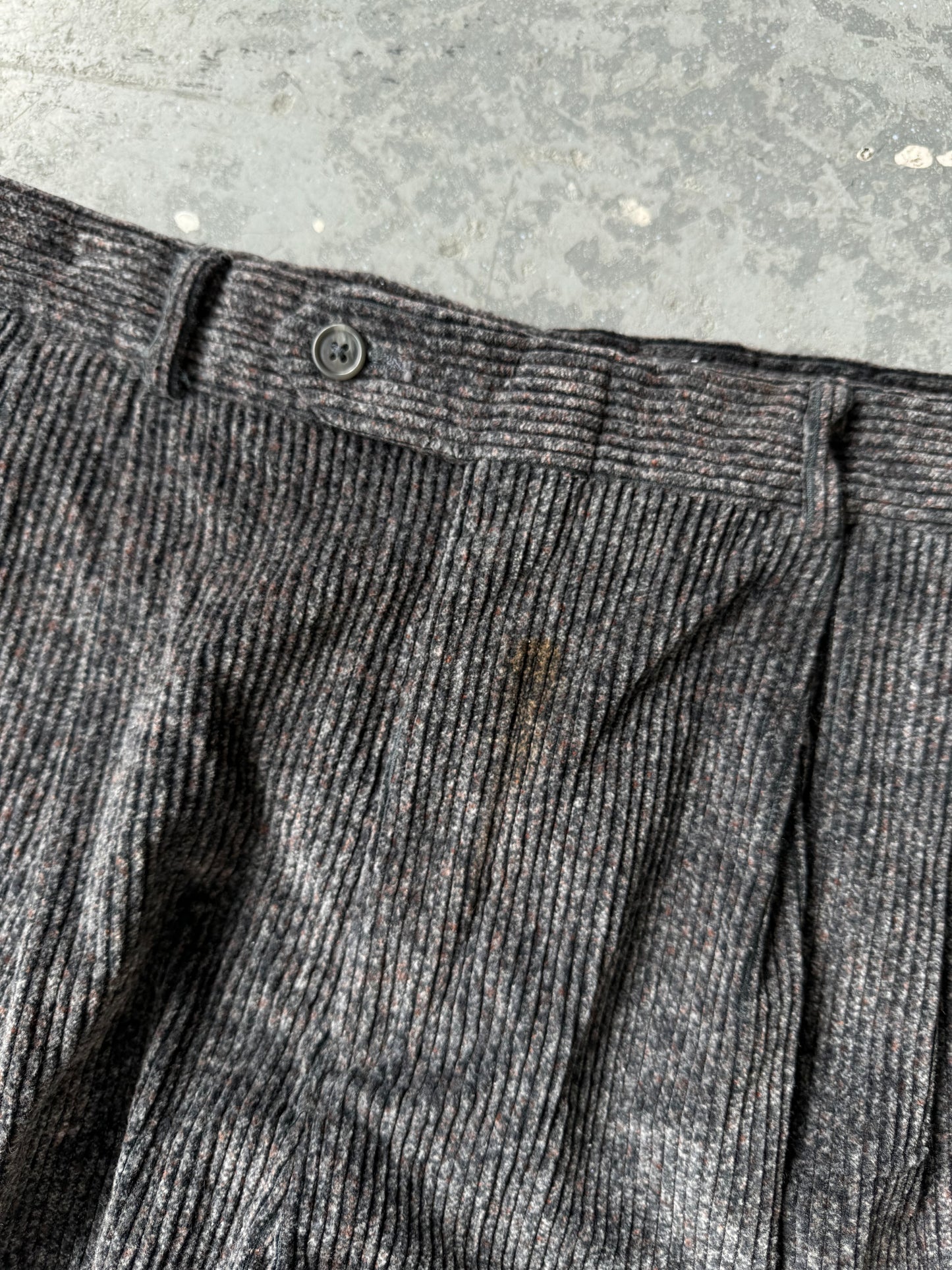 Lands'end corduroy dark blended grey Sz 32