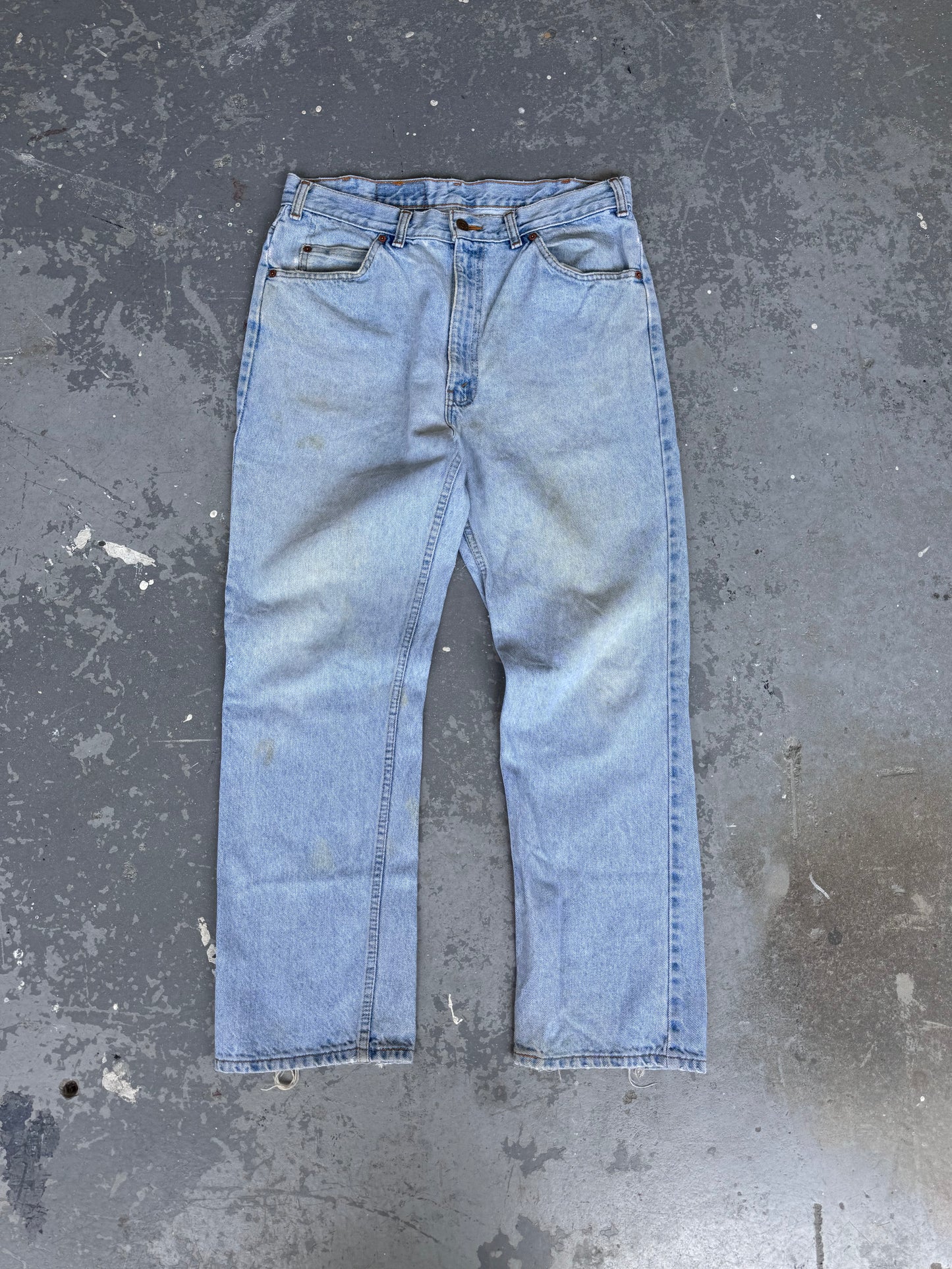 80s Levi's Orange tab light wash jeans - Sz 36x30