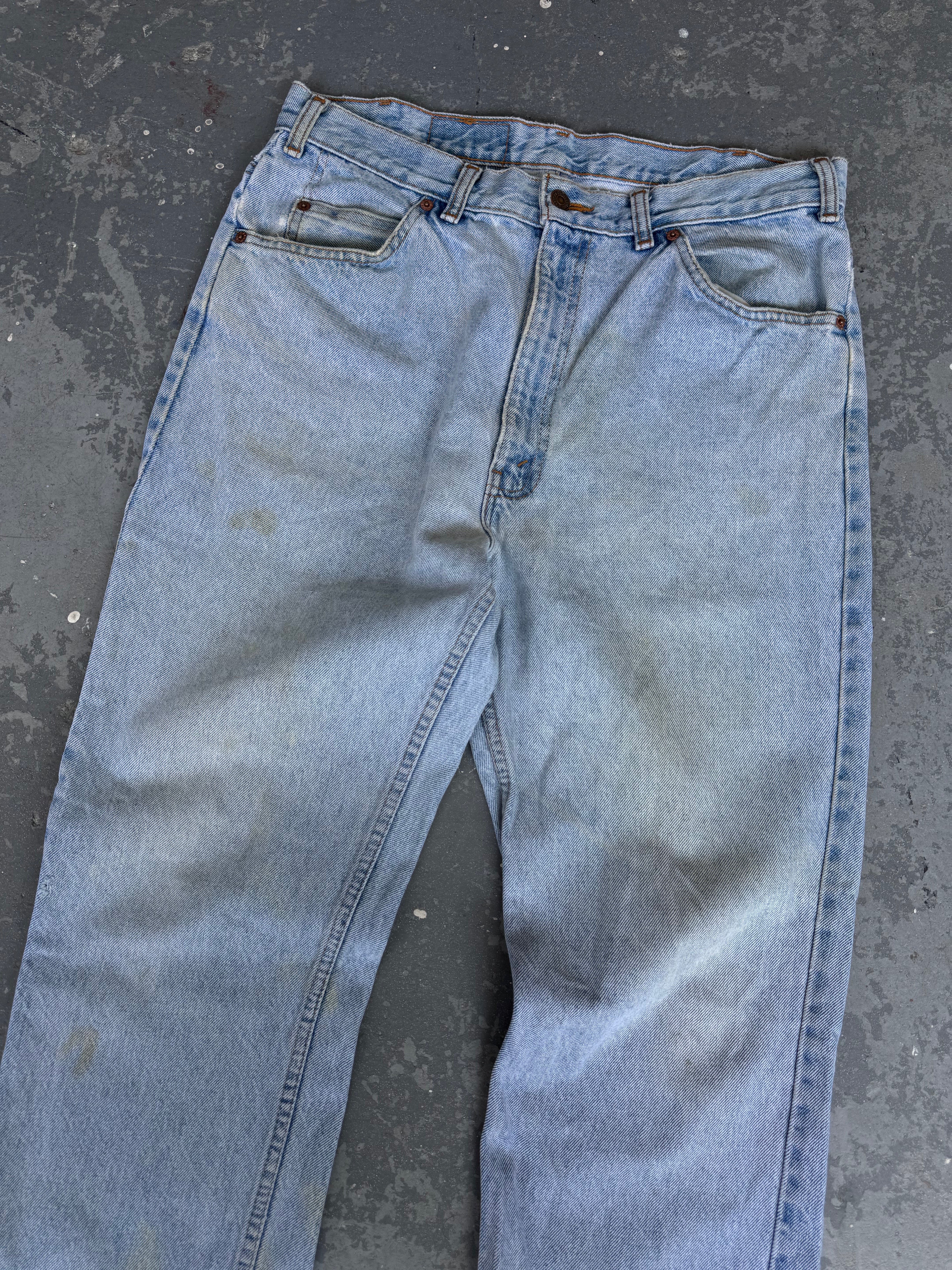 80s Levi's Orange tab light wash jeans - Sz 36x30