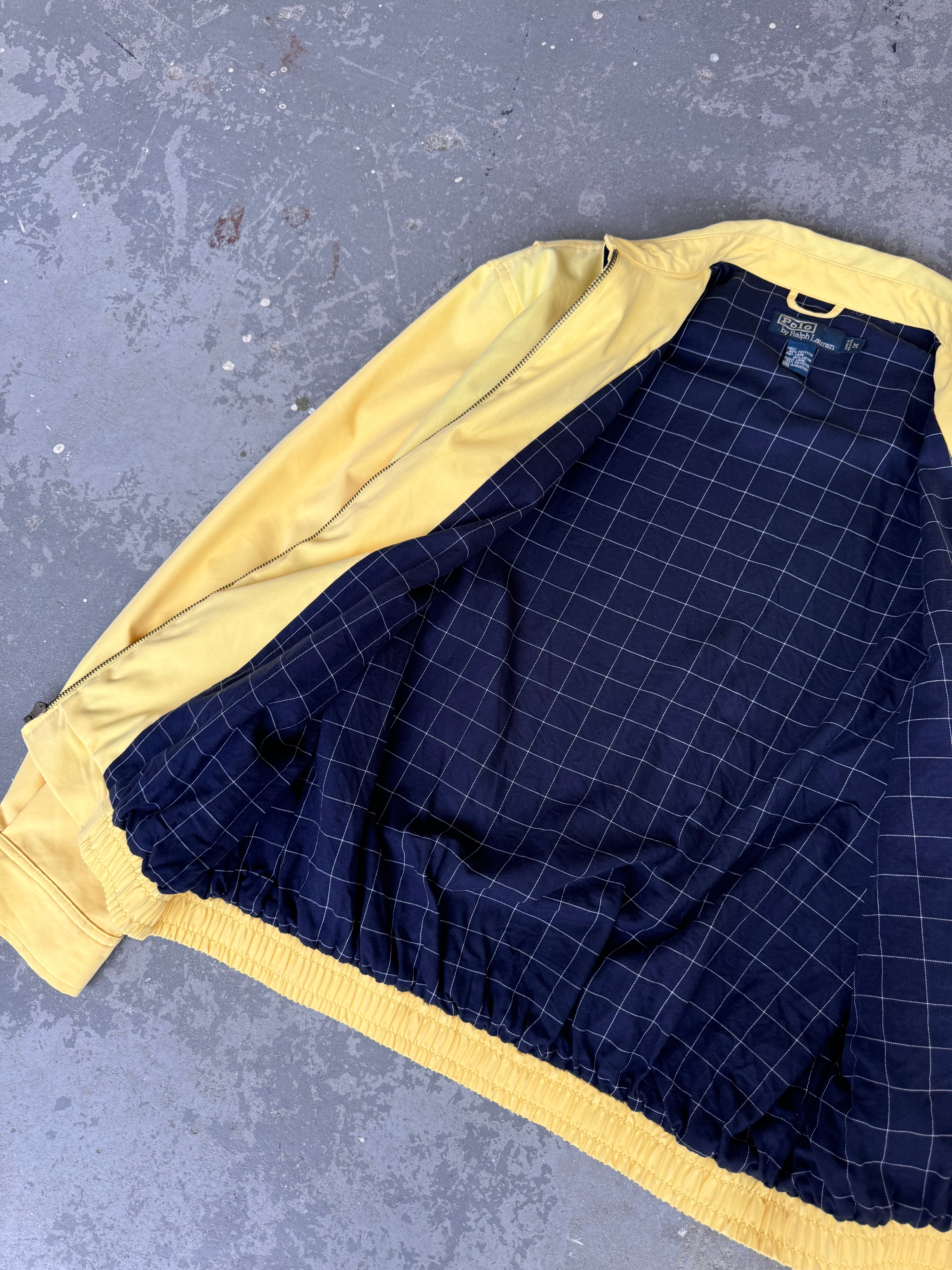 90s Polo RL Yellow Harrington Jacket - Sz M