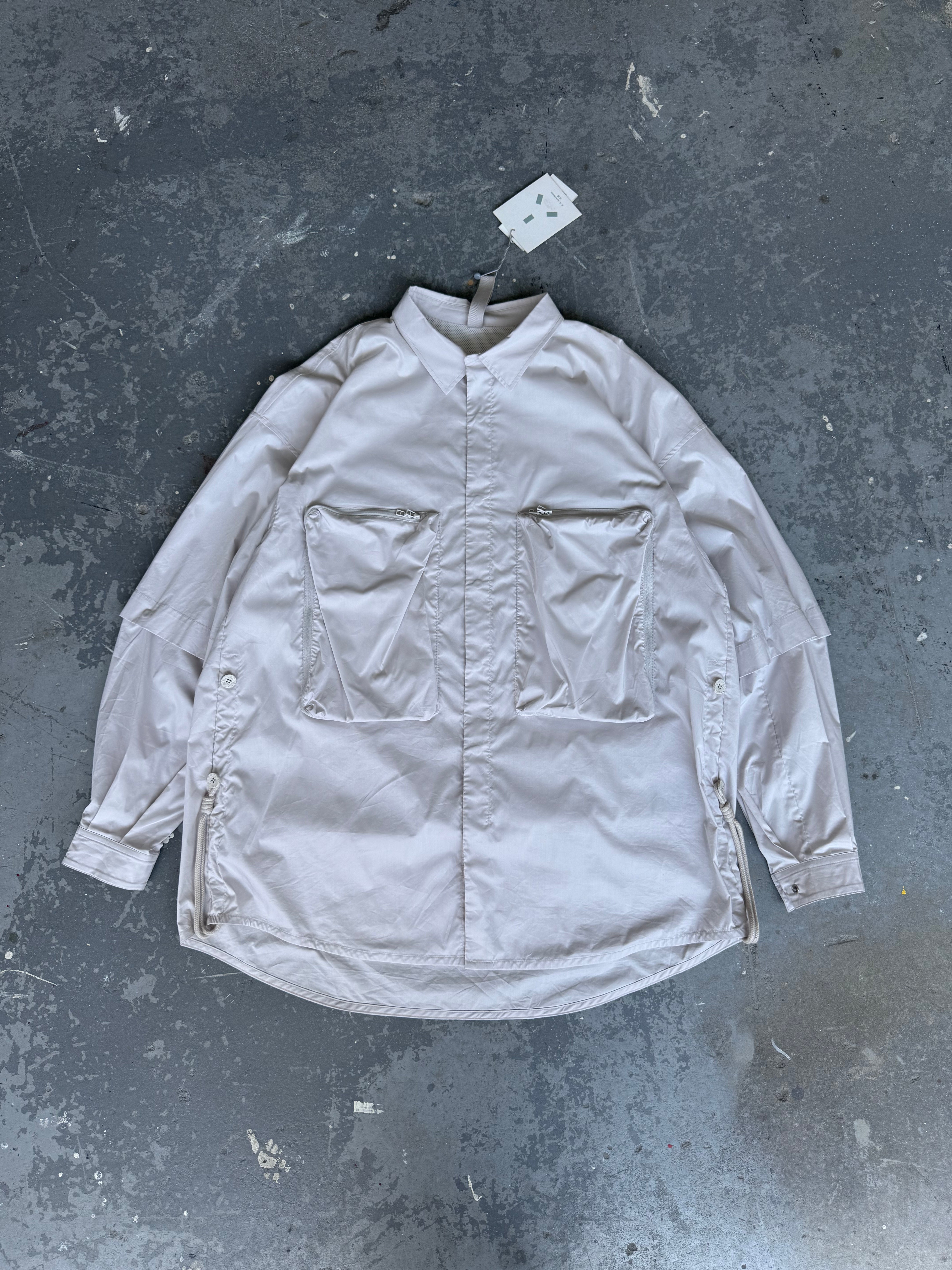 A.A Spectrum grey parka with front large pocket - Sz L