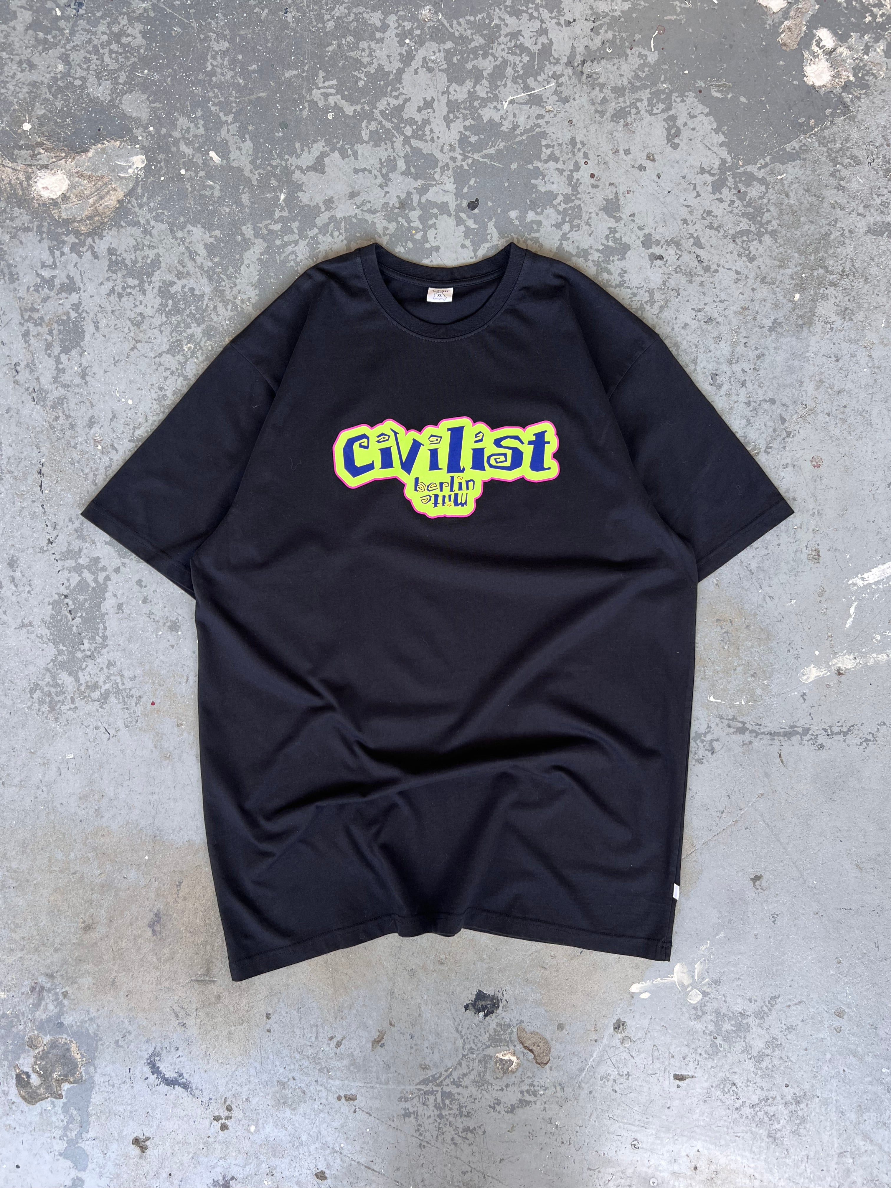 Civilist Berlin Mitte logo Black tee- Sz XL