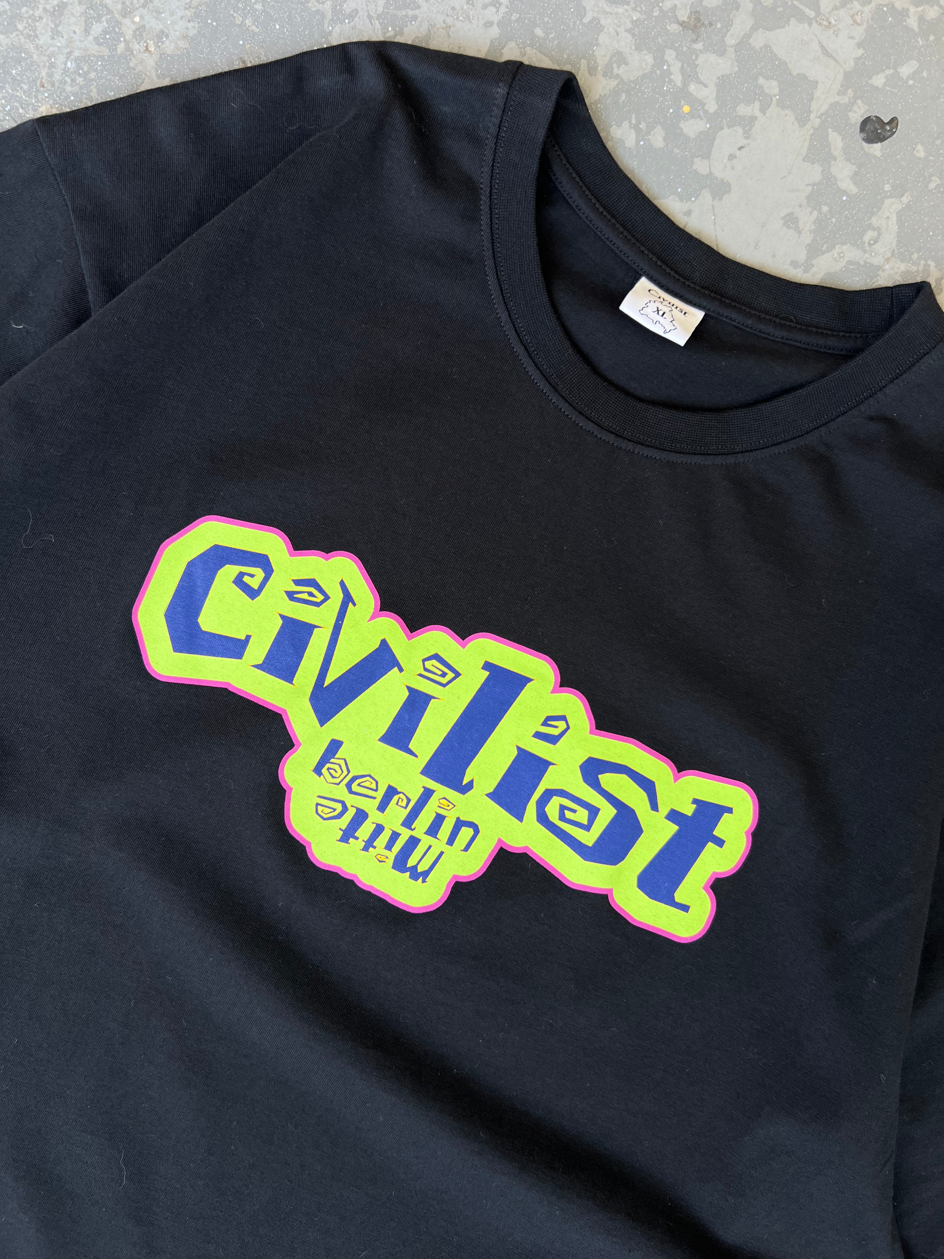 Civilist Berlin Mitte logo Black tee- Sz XL