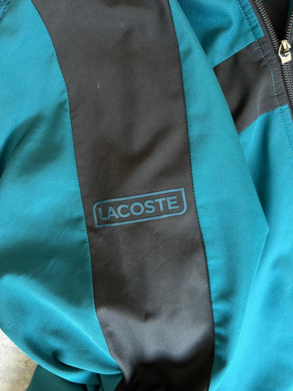 Lacoste Sport Zip-up Jacket Aqua/Black -Sz M