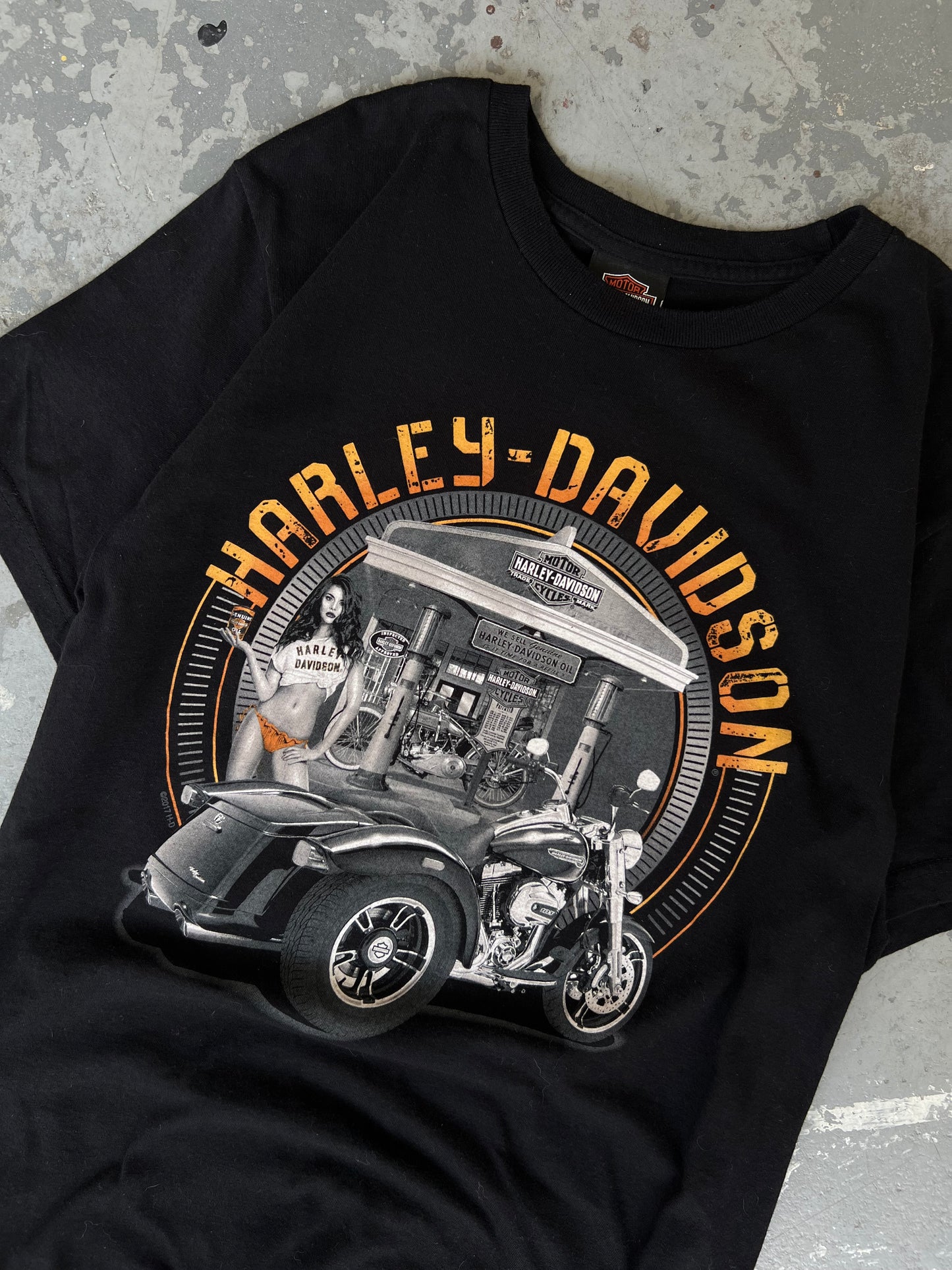 Harley Davidson Gatineau Black tee -  Sz M