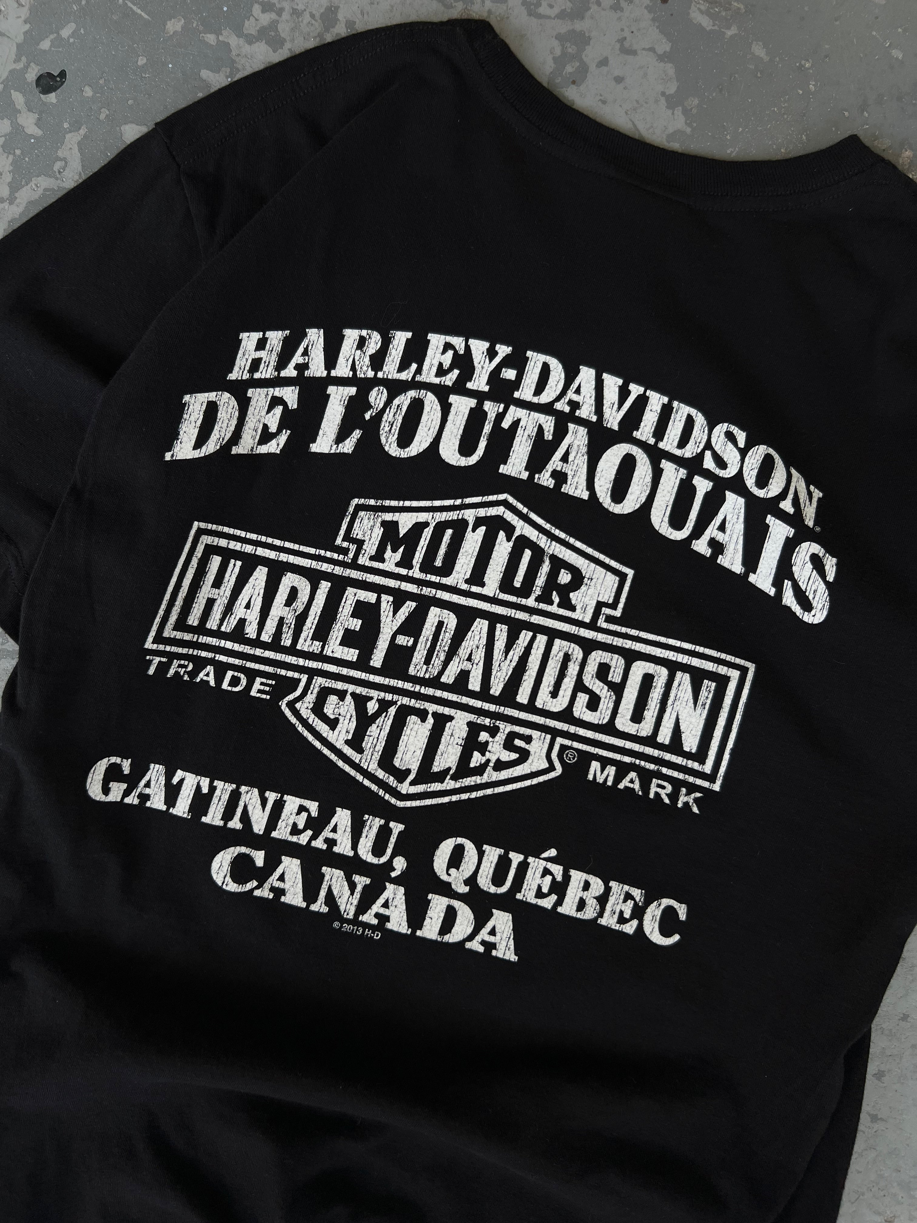 Harley Davidson Gatineau Black tee -  Sz M