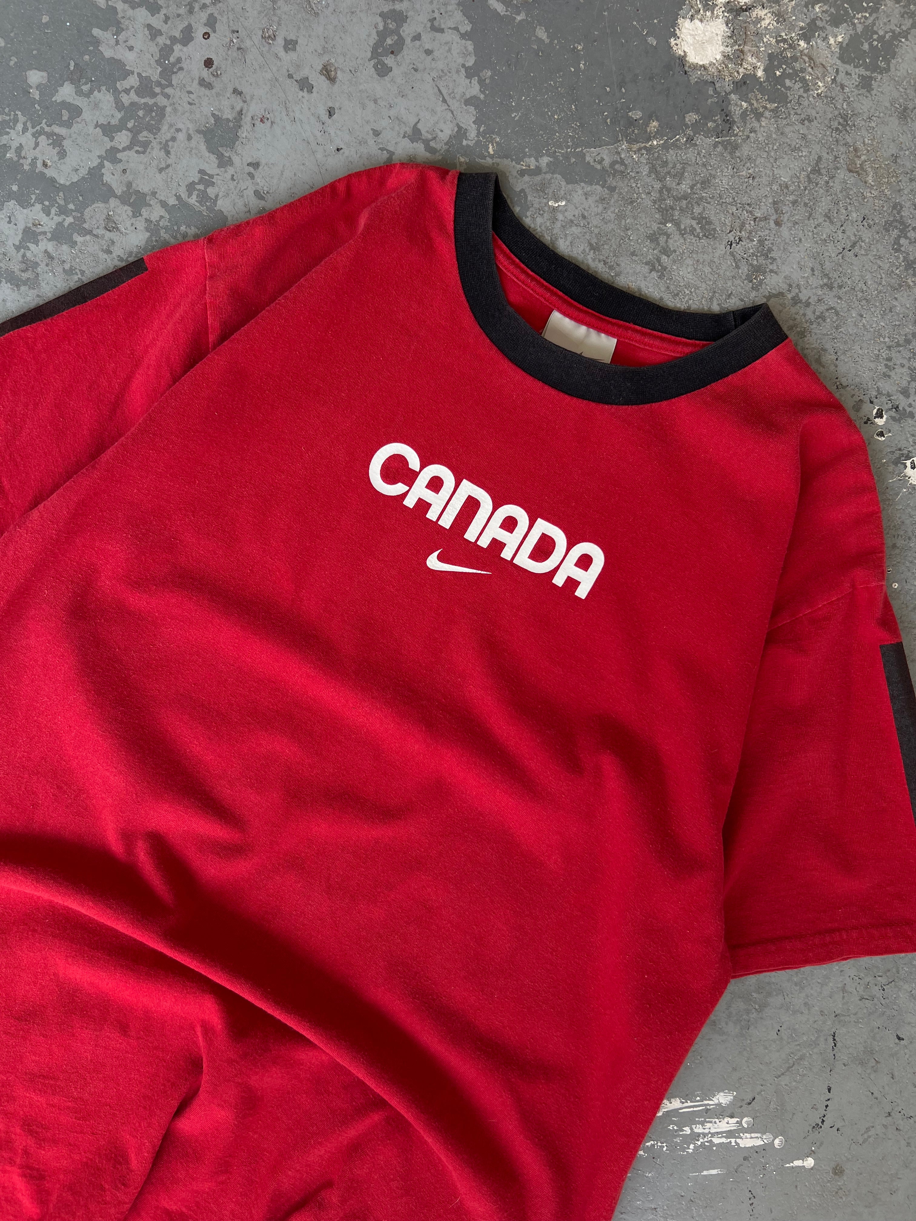 Y2K Team Canada logo Red Tee - Sz M