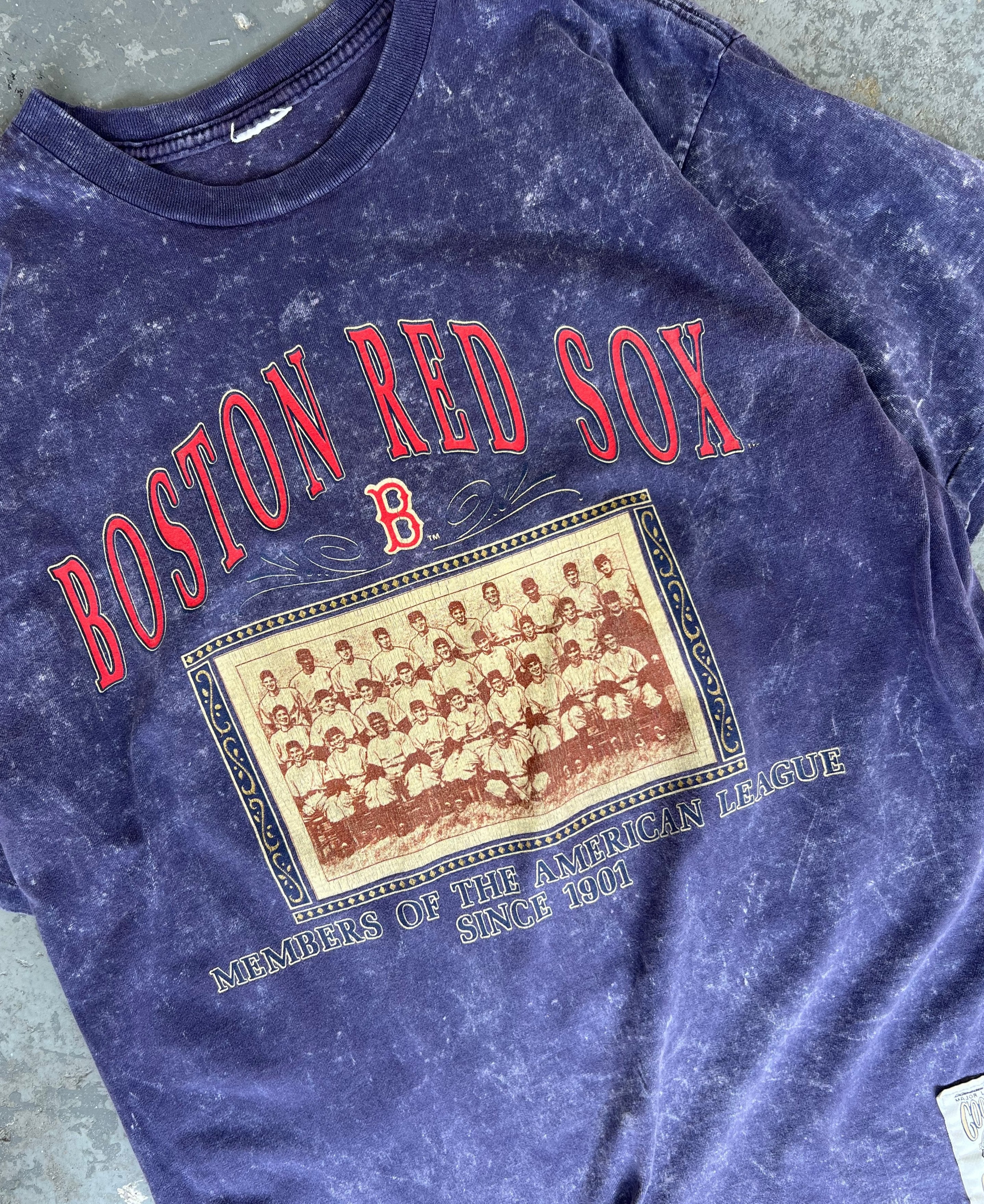 90s Boston red Sox Dye Purple tee - Sz XXL