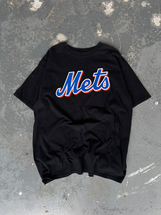 NY Mets Santana Black tee- Sz XL