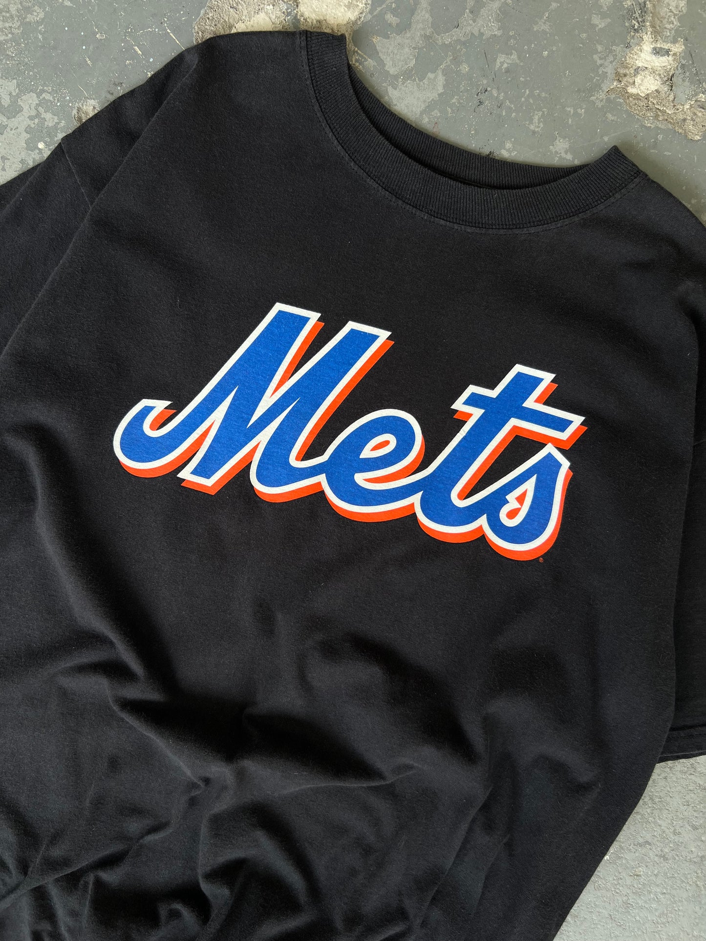 NY Mets Santana Black tee- Sz XL