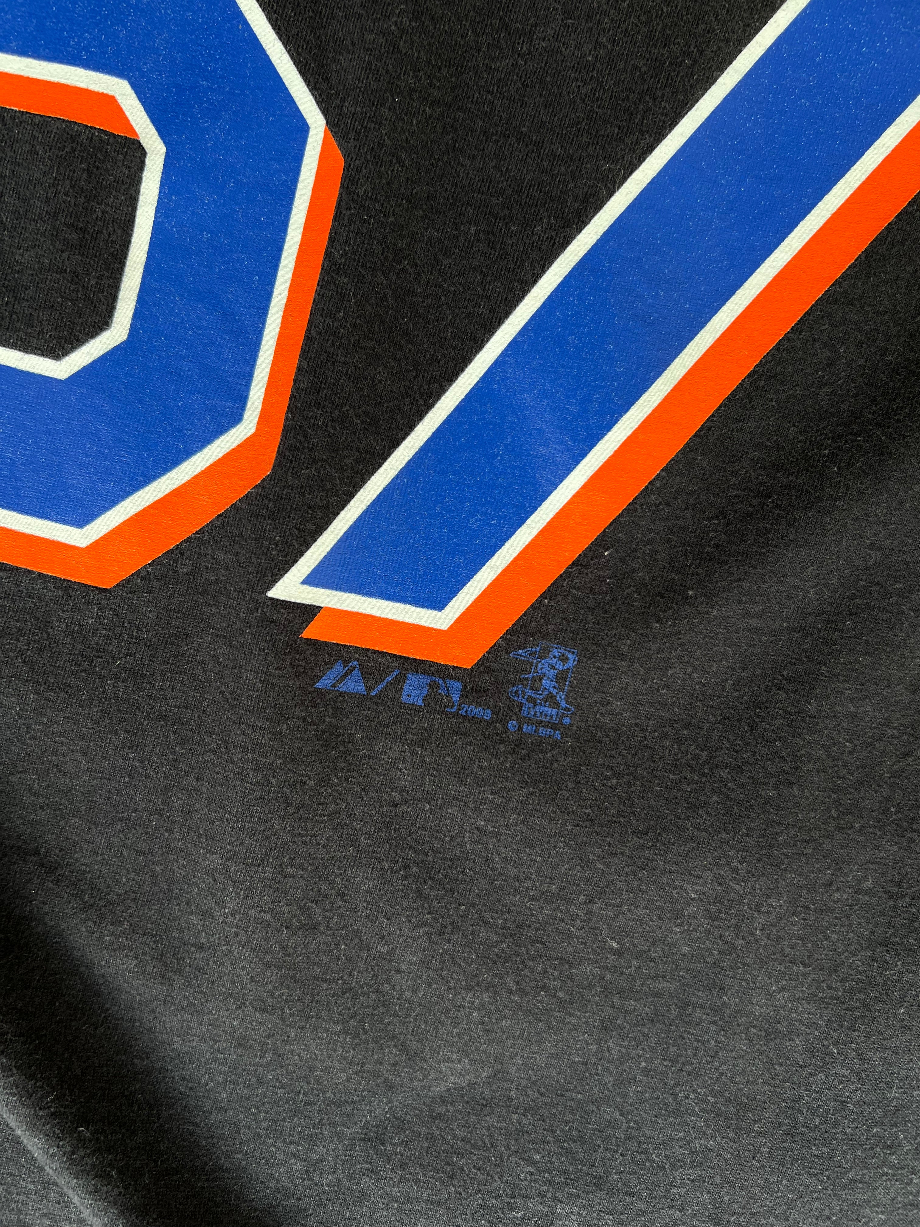 NY Mets Santana Black tee- Sz XL